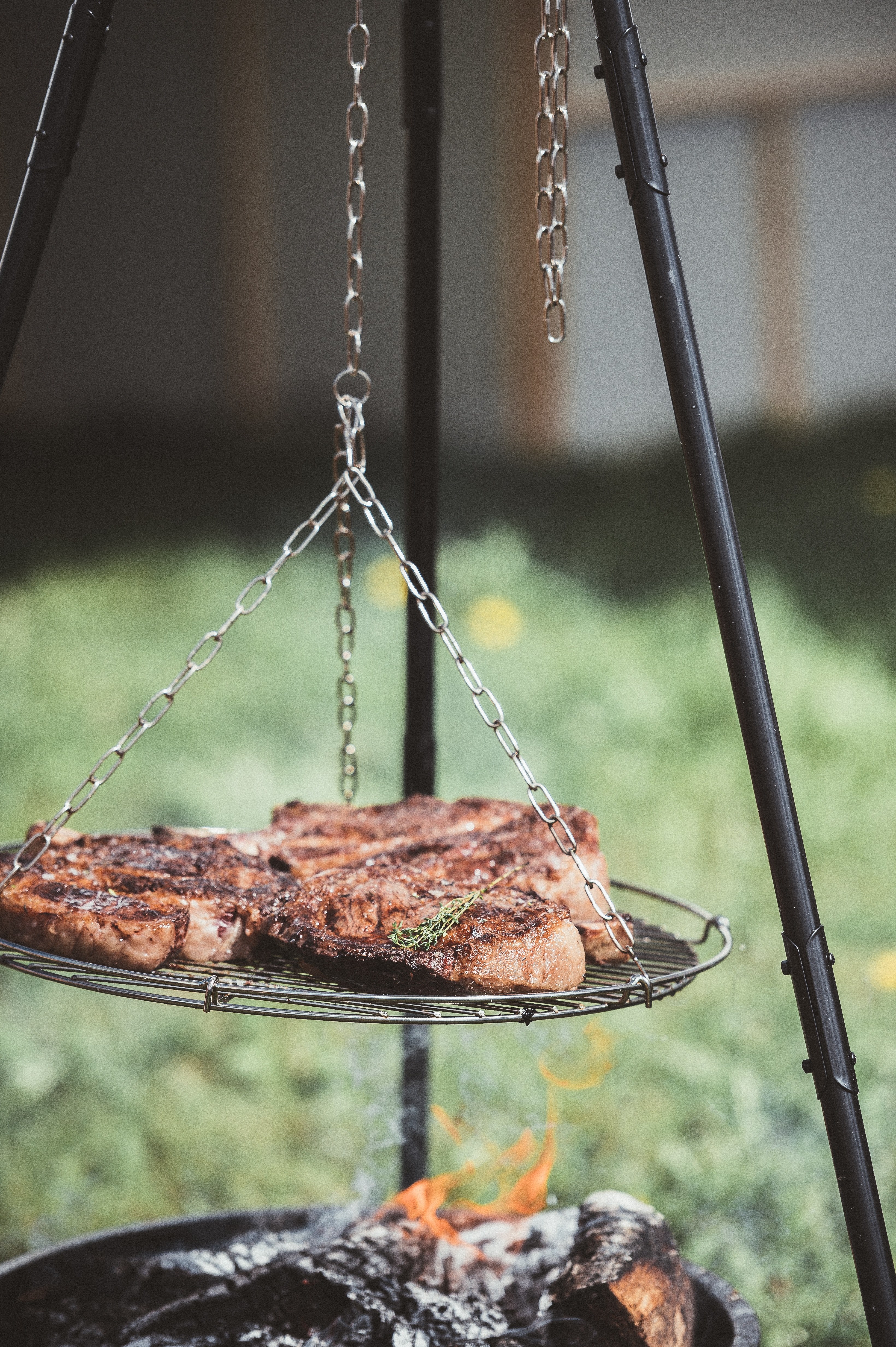 meat cooking 4k, Phone HD Wallpaper