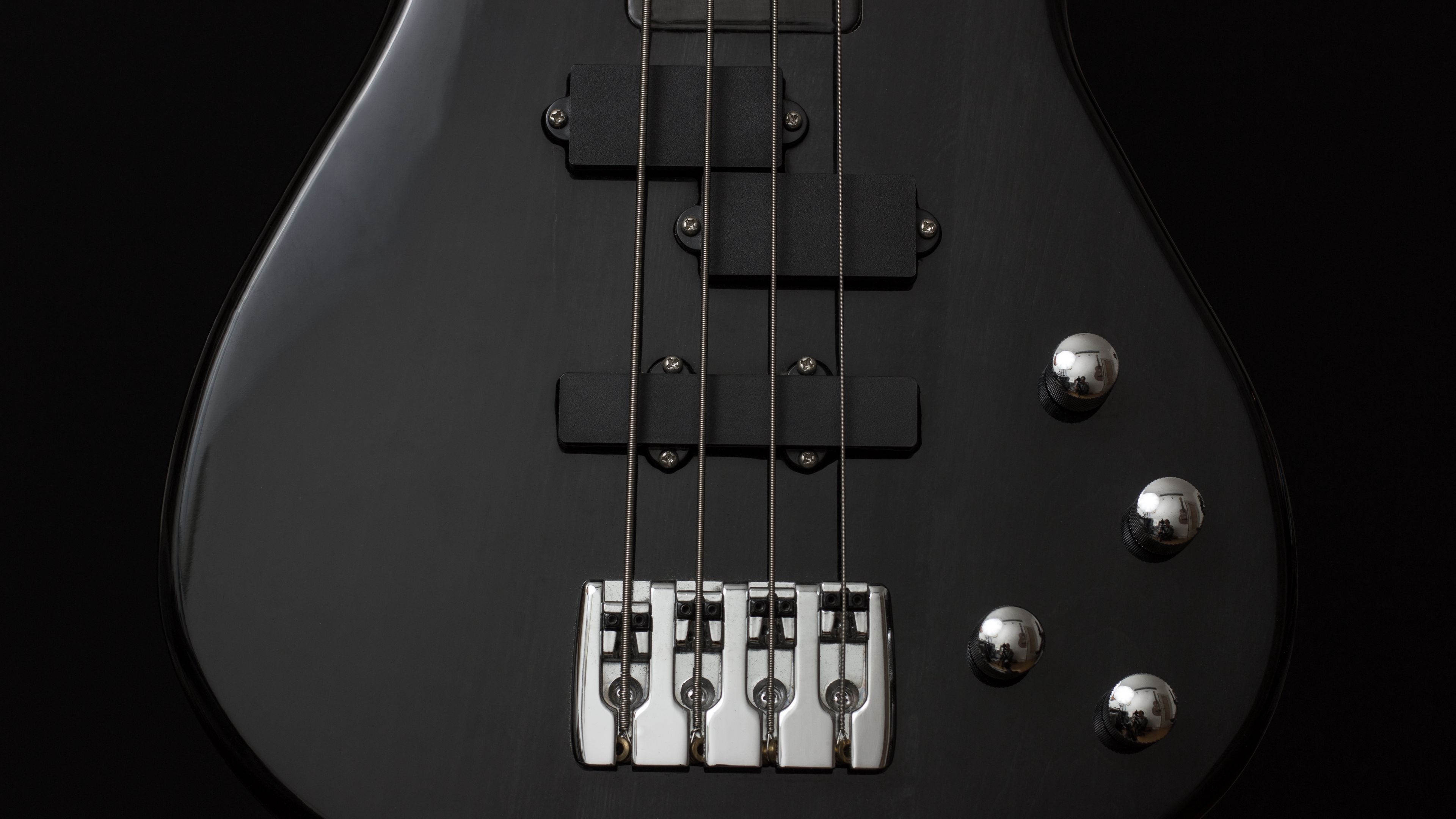 guitar, bass guitar, strings, 4k, HD Wallpaper