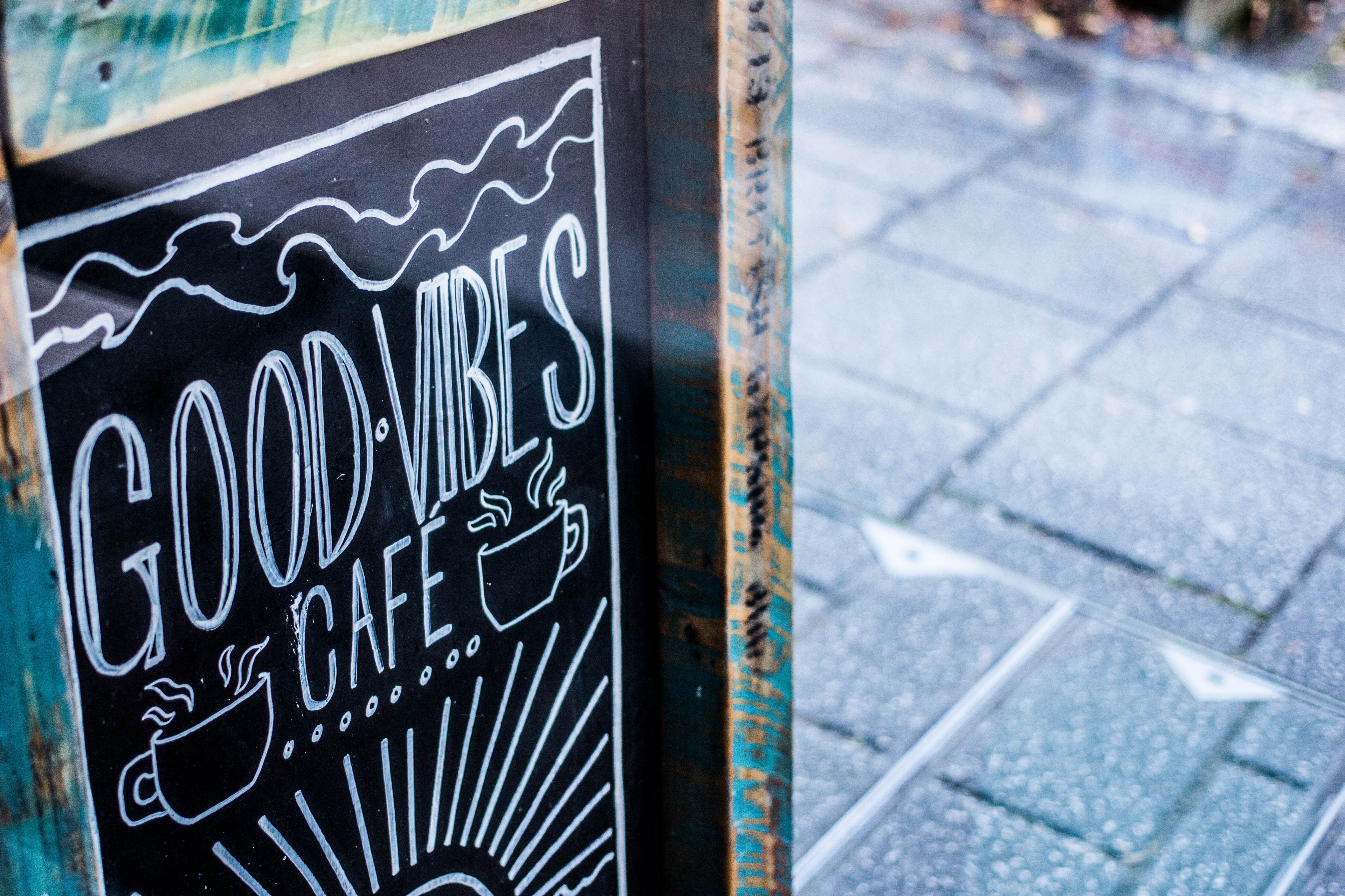 chalk board sign falmouth and cornwall 4k, HD Wallpaper