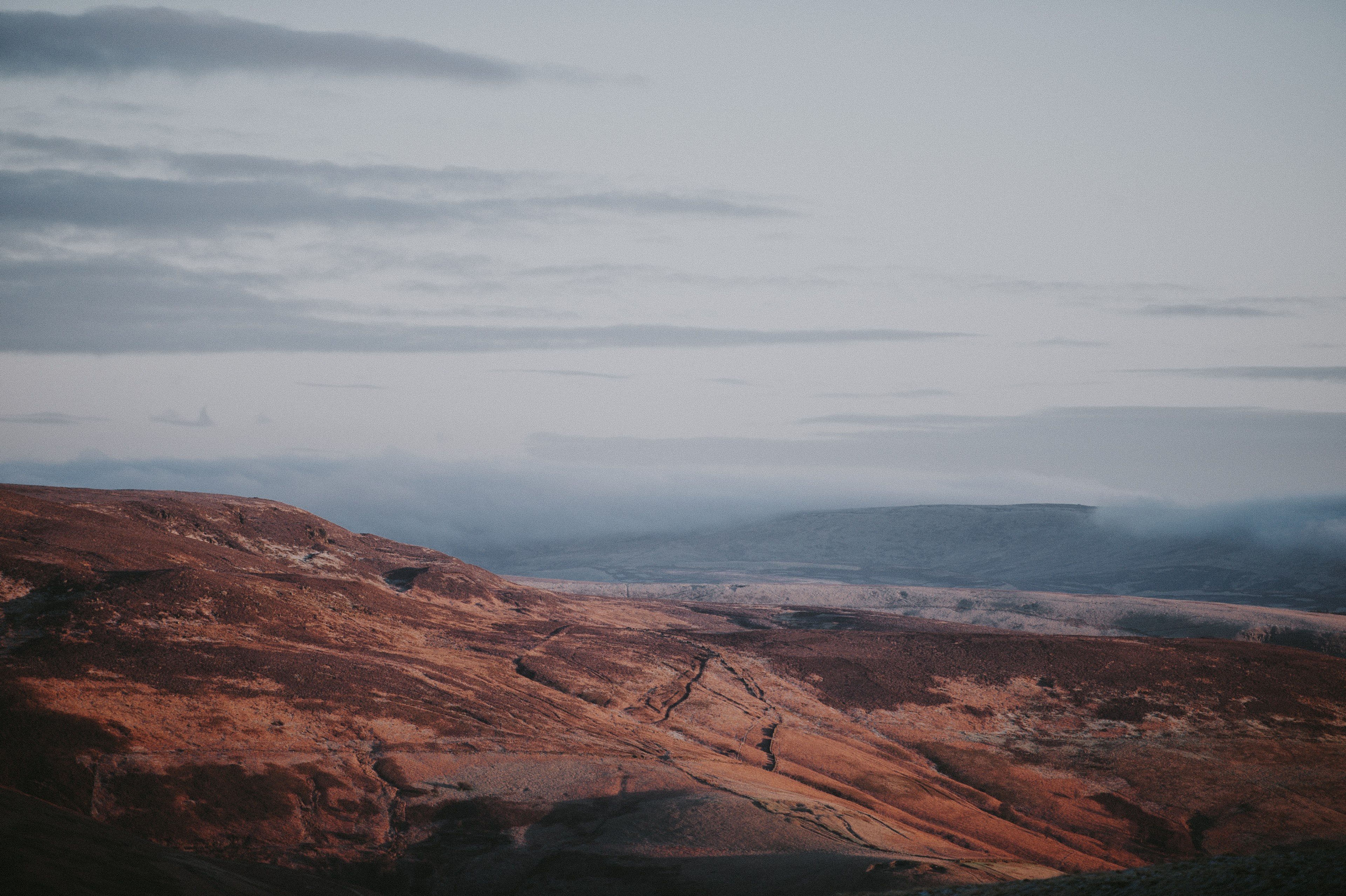 view from mam tor 4k, HD Wallpaper