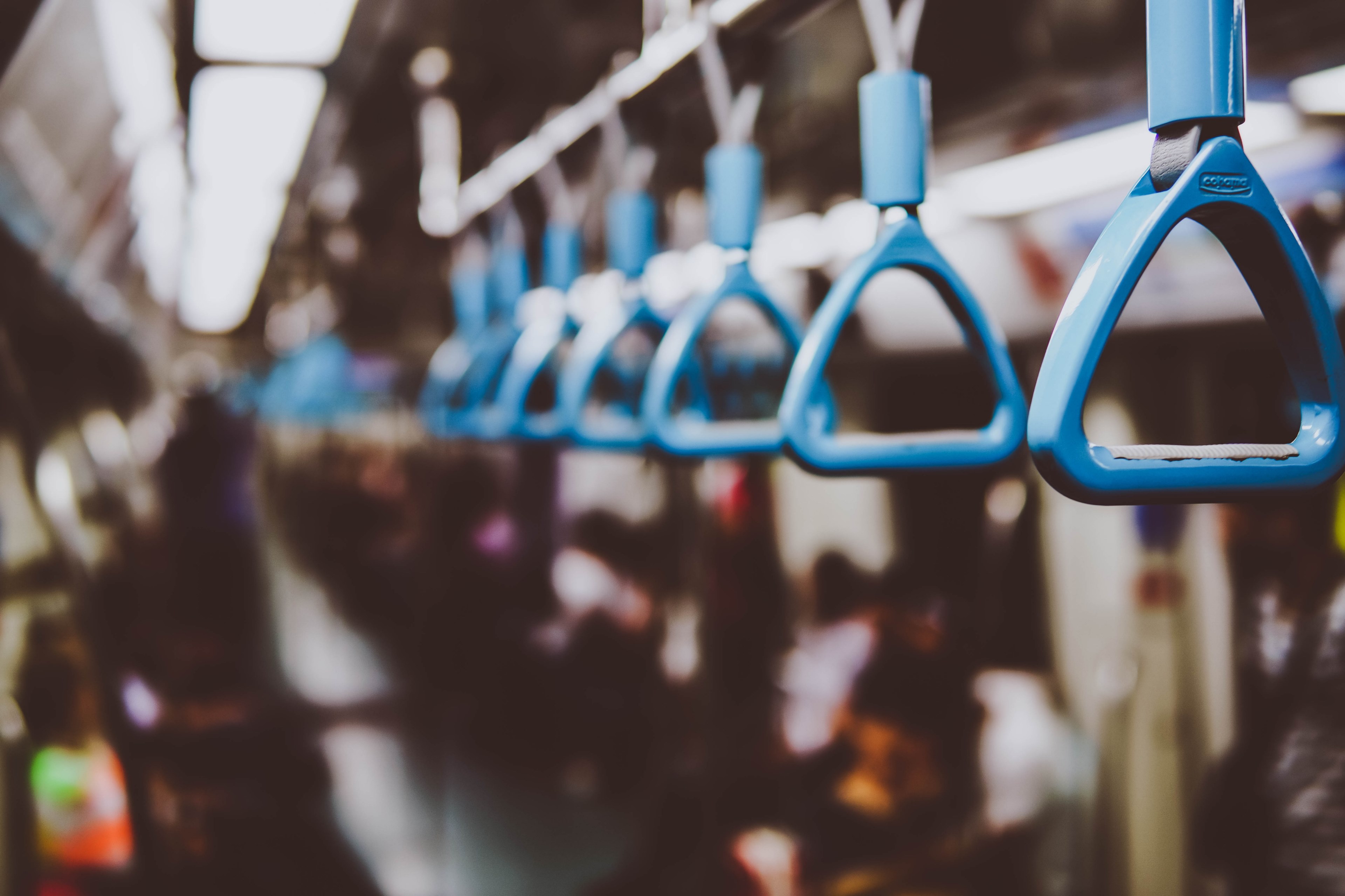 the blue handles on the subway in istanbul, handleesh 4k, HD Wallpaper