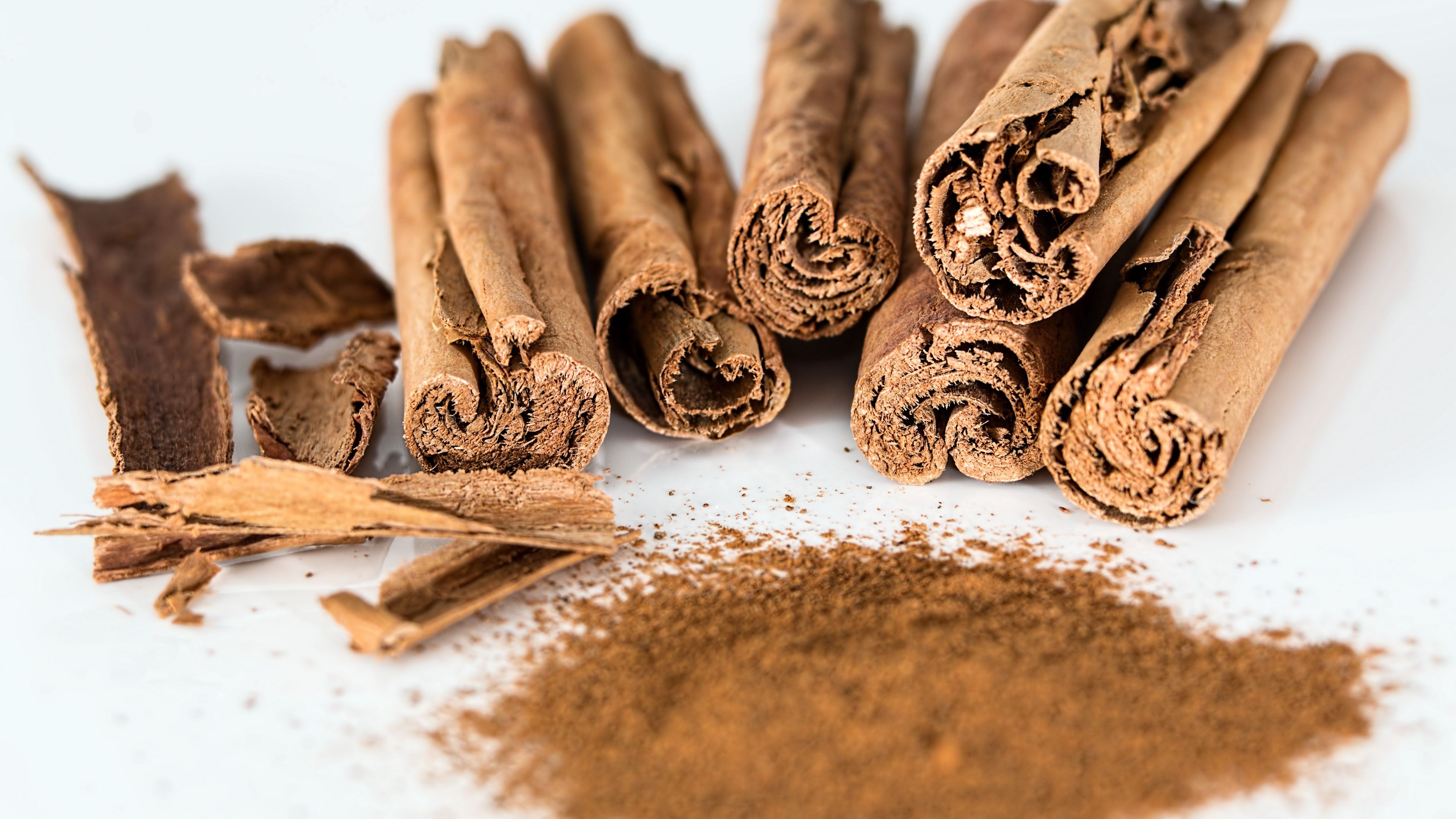 cinnamon, sticks, ground, 4k, HD Wallpaper