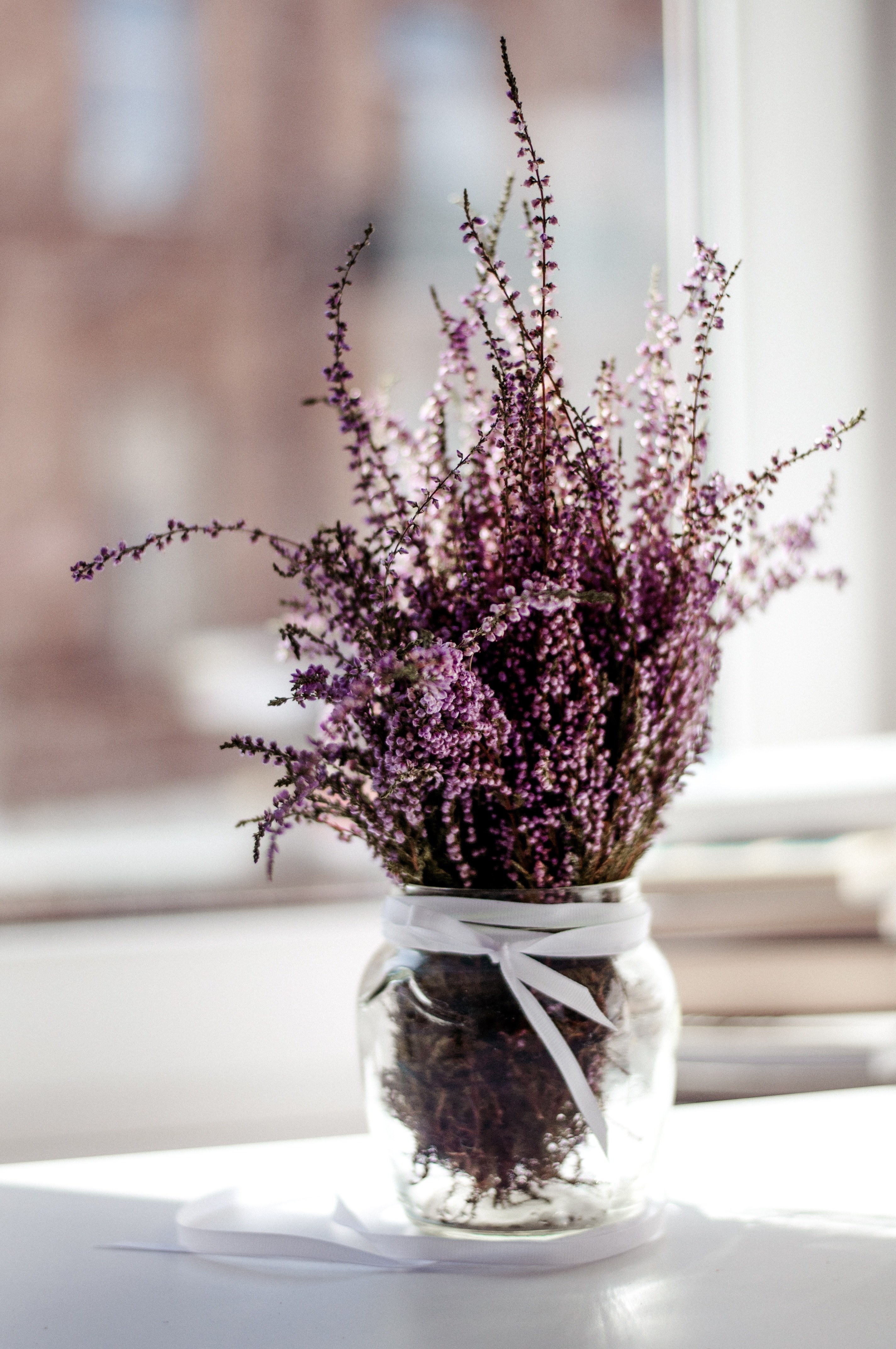 heather bouquet 4k, Phone HD Wallpaper