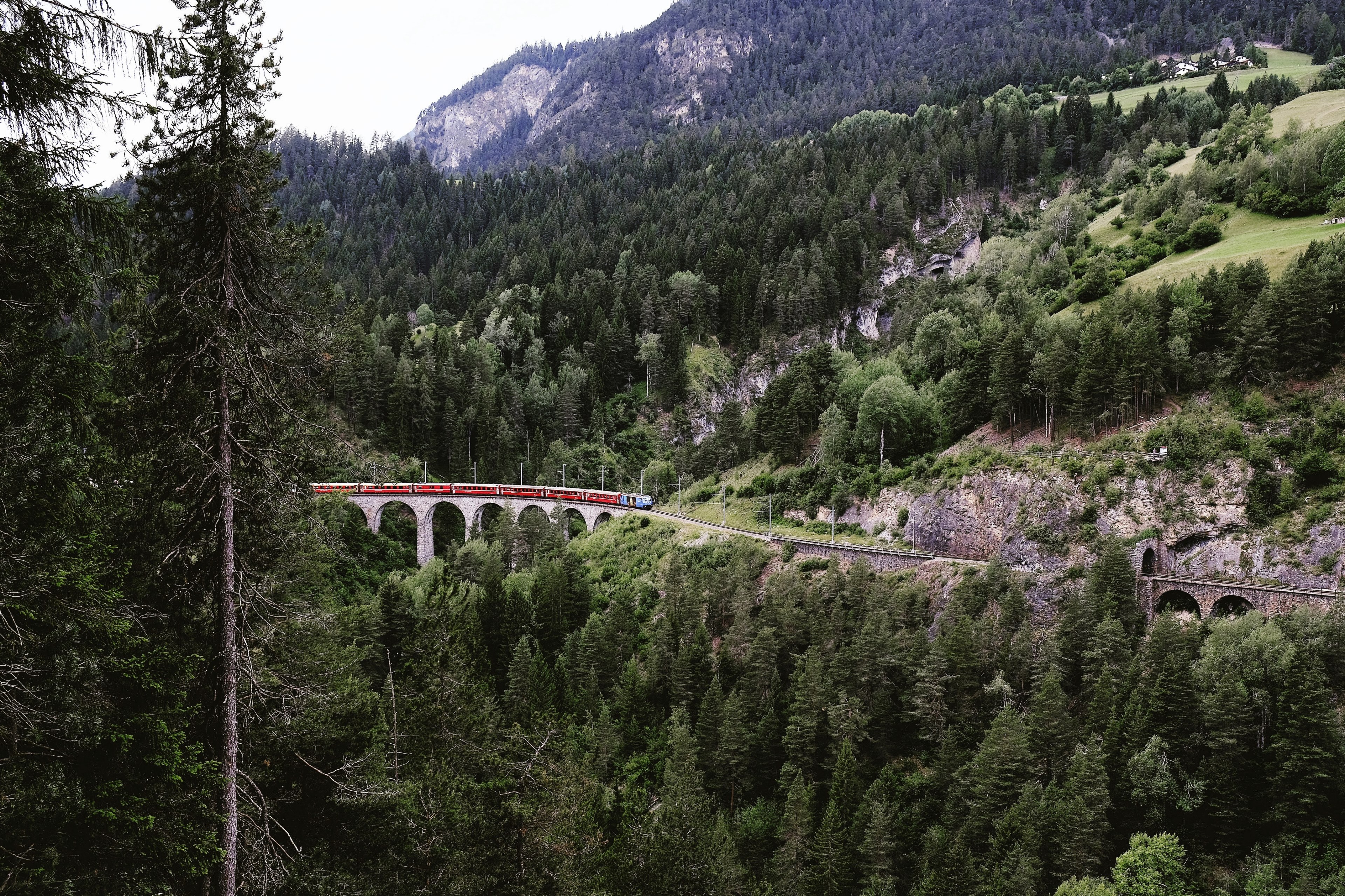 the glacier express 4k, HD Wallpaper