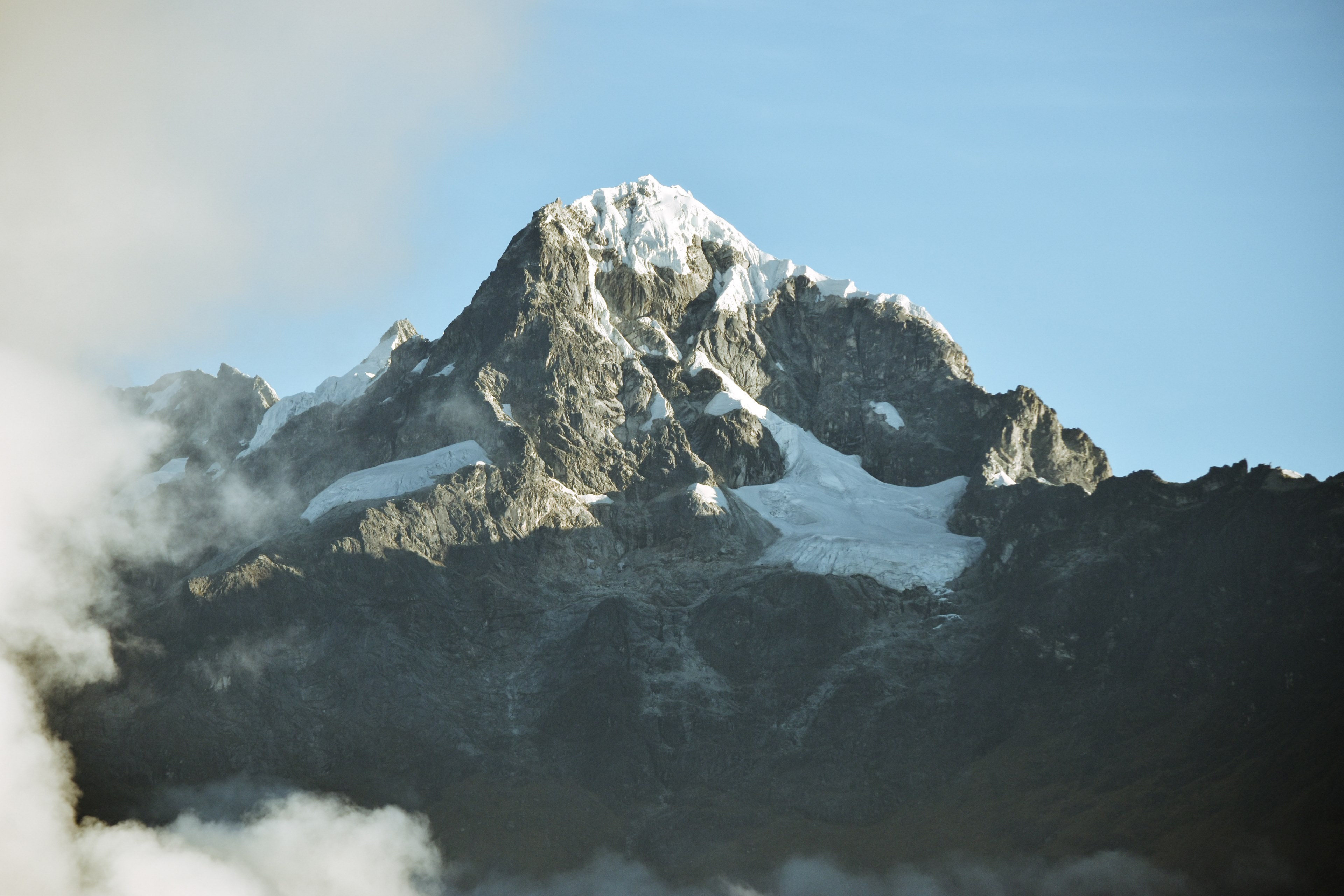 snowy summit of a mountain in inca trail, inca trail mountain 4k, HD Wallpaper