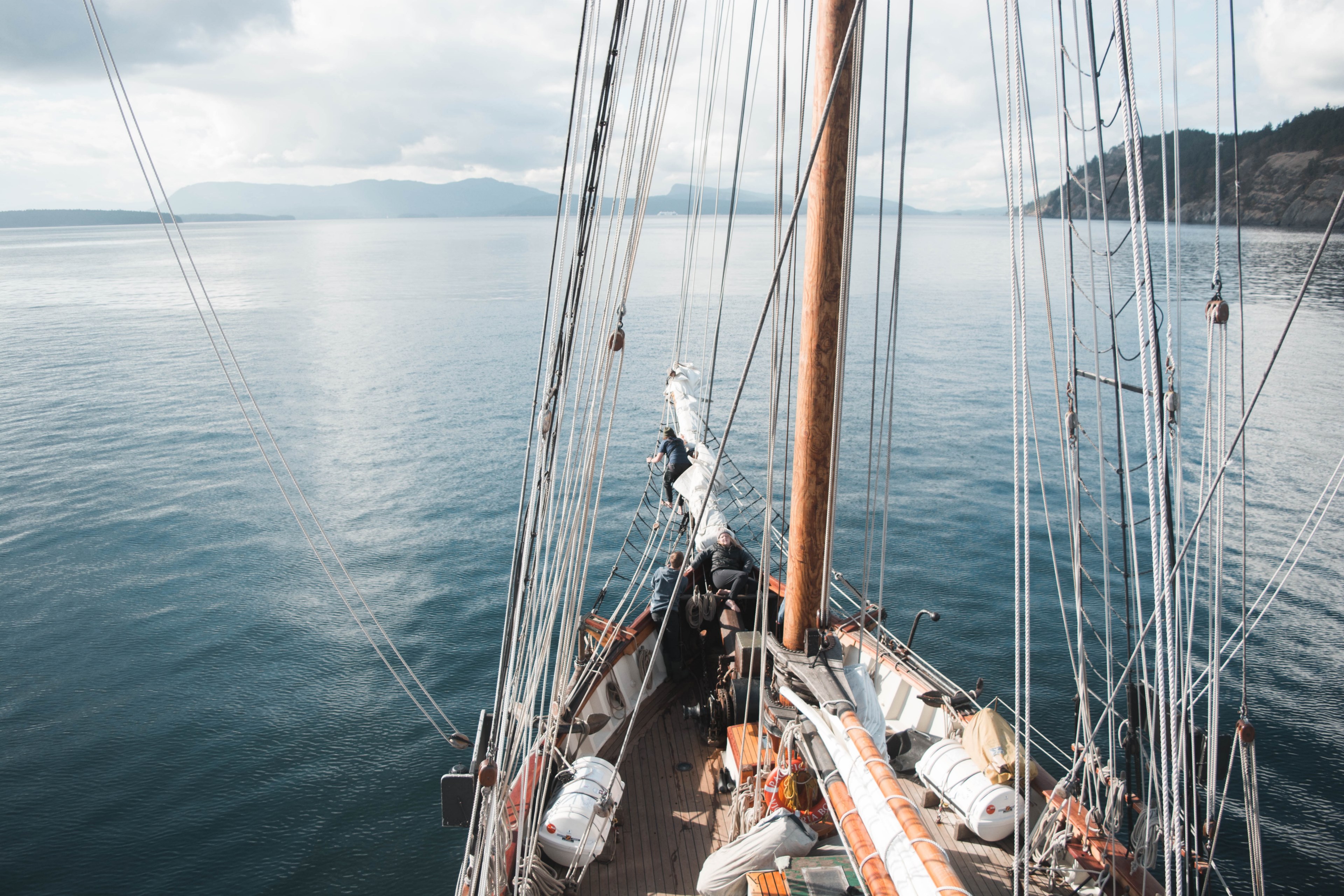 sailing the gulf islands 4k, HD Wallpaper