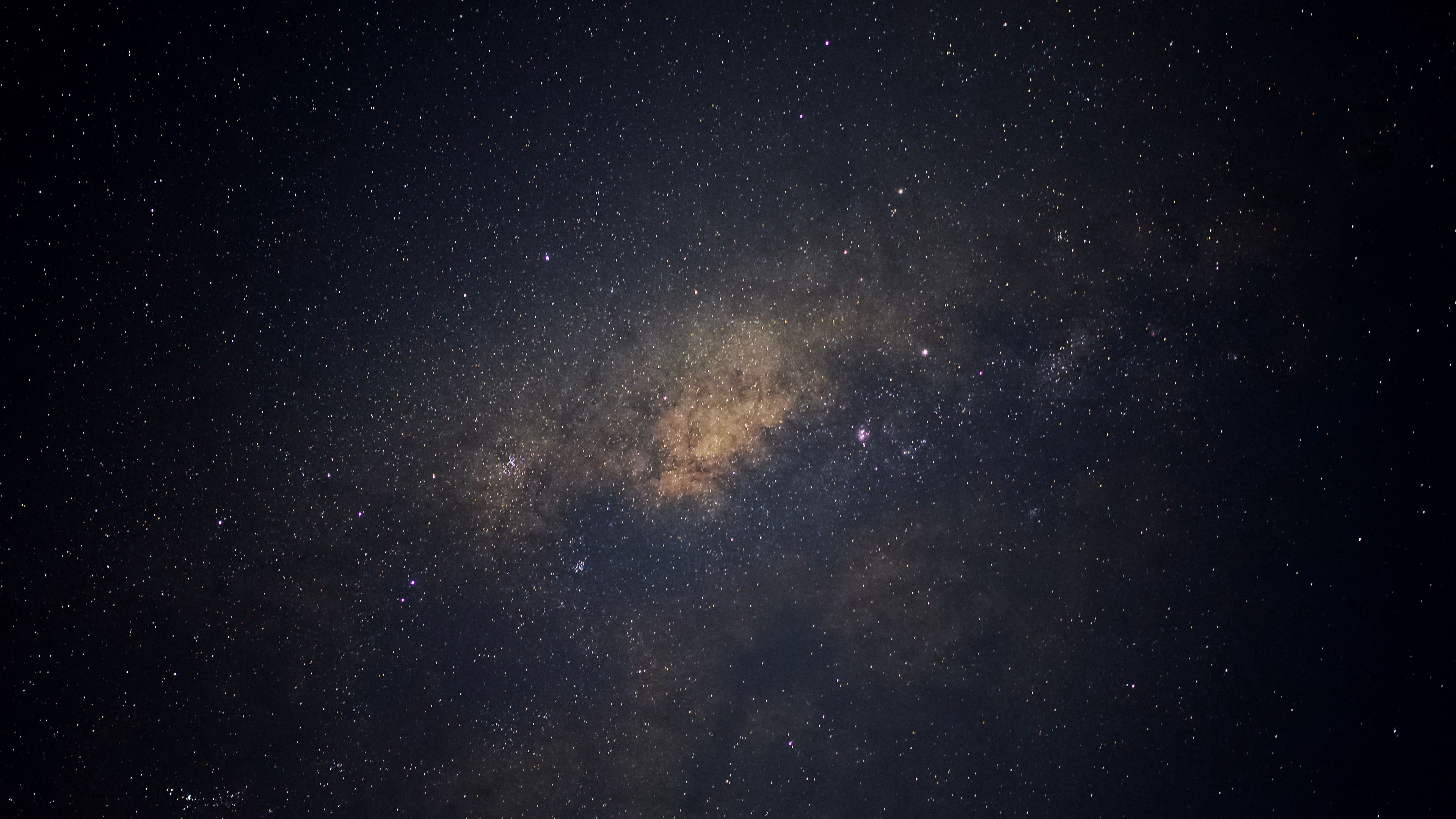 milky way, space, starry sky, 4k, HD Wallpaper