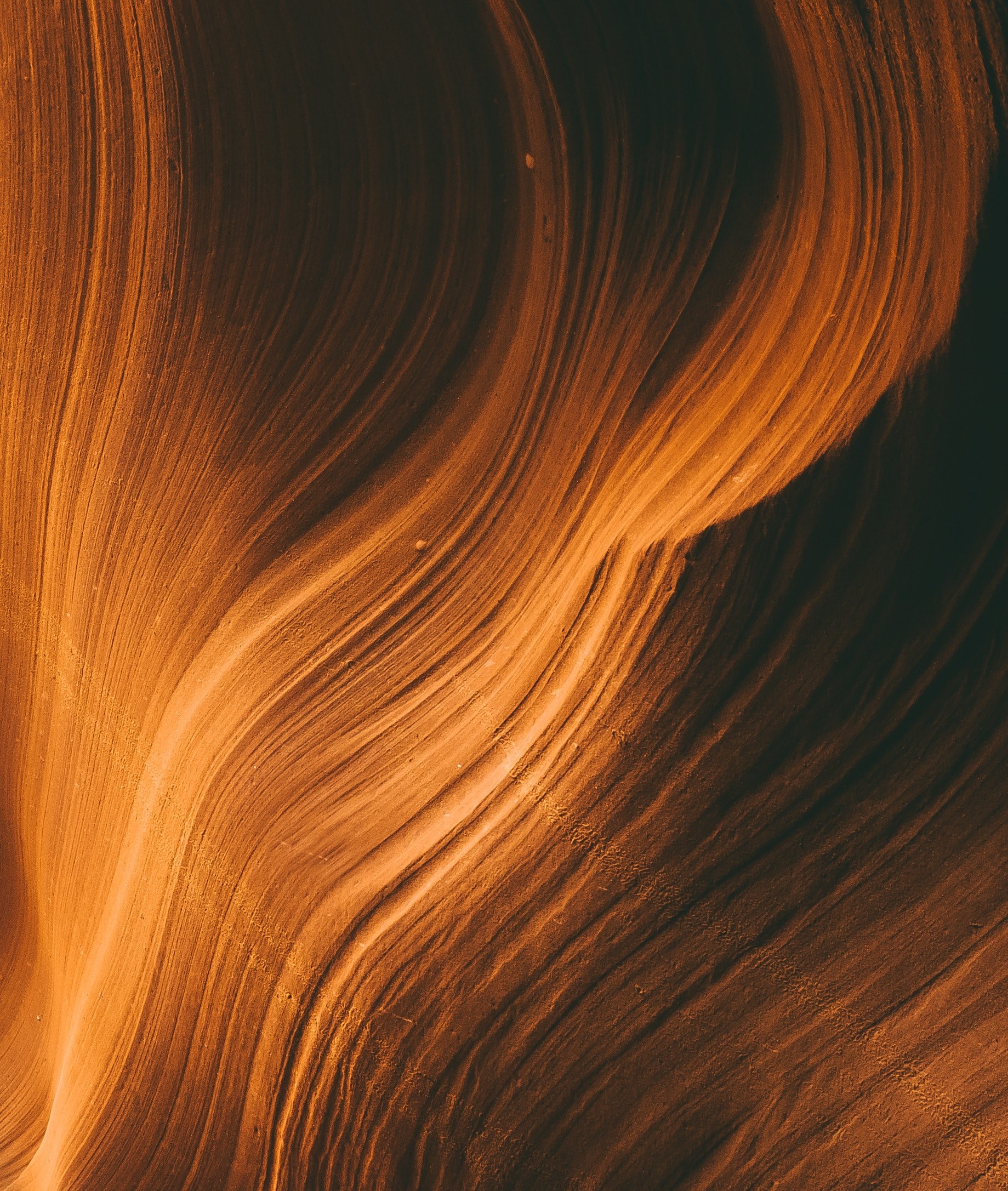 stone layers orange and yellow hd, 4k, Phone HD Wallpaper