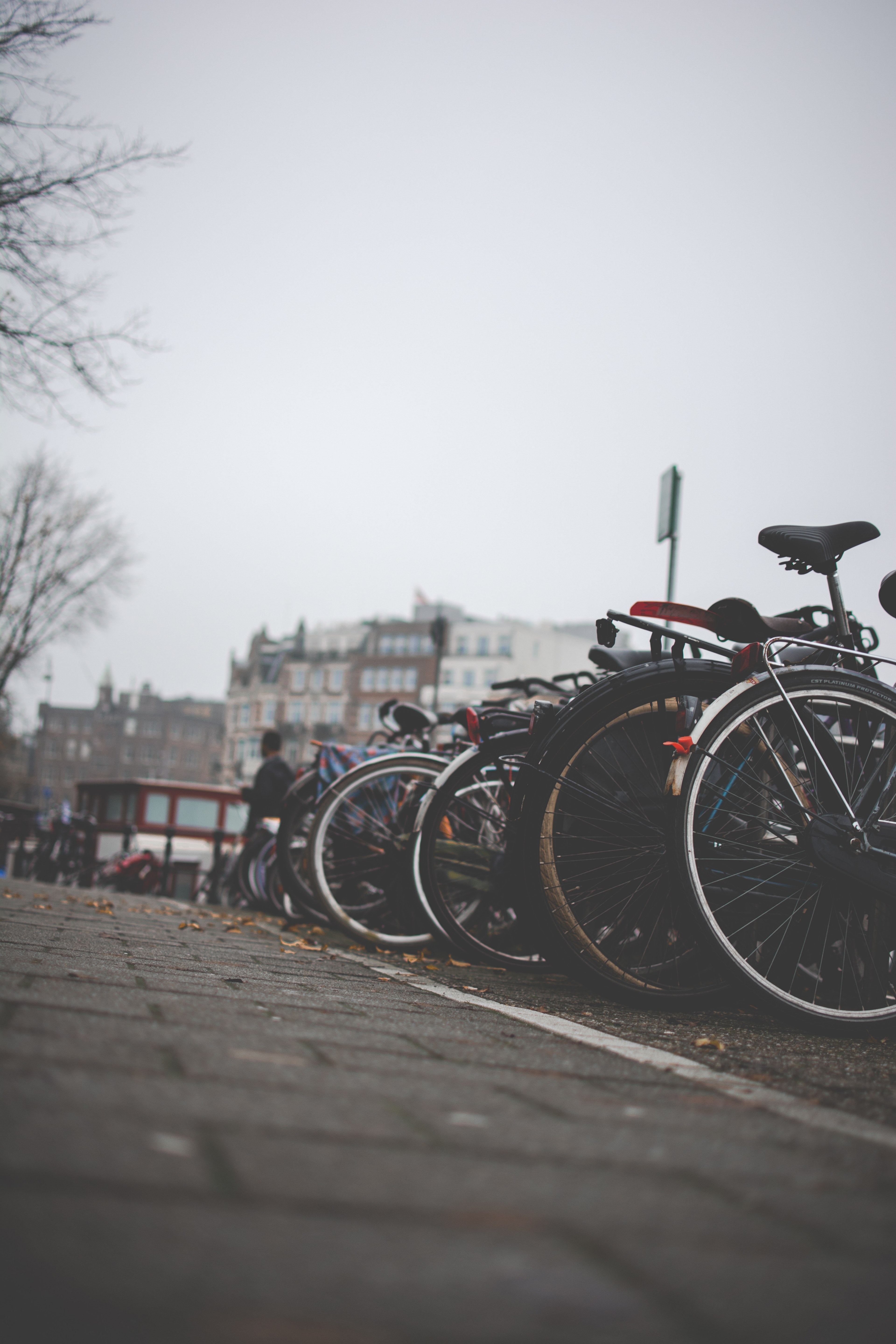 bike bicycle wheel and street hd, 4k, Phone HD Wallpaper