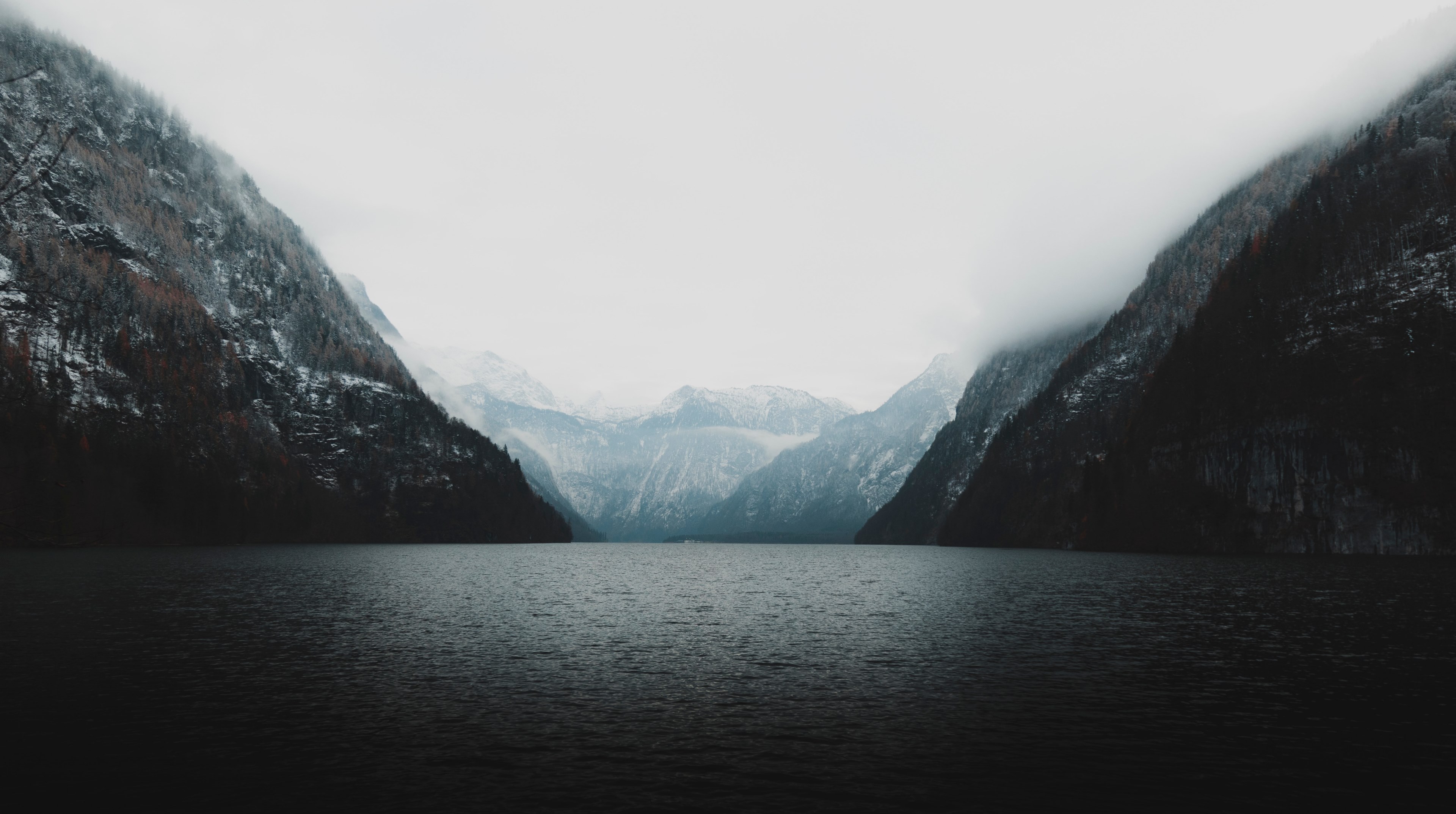 dark lake 4k, HD Wallpaper
