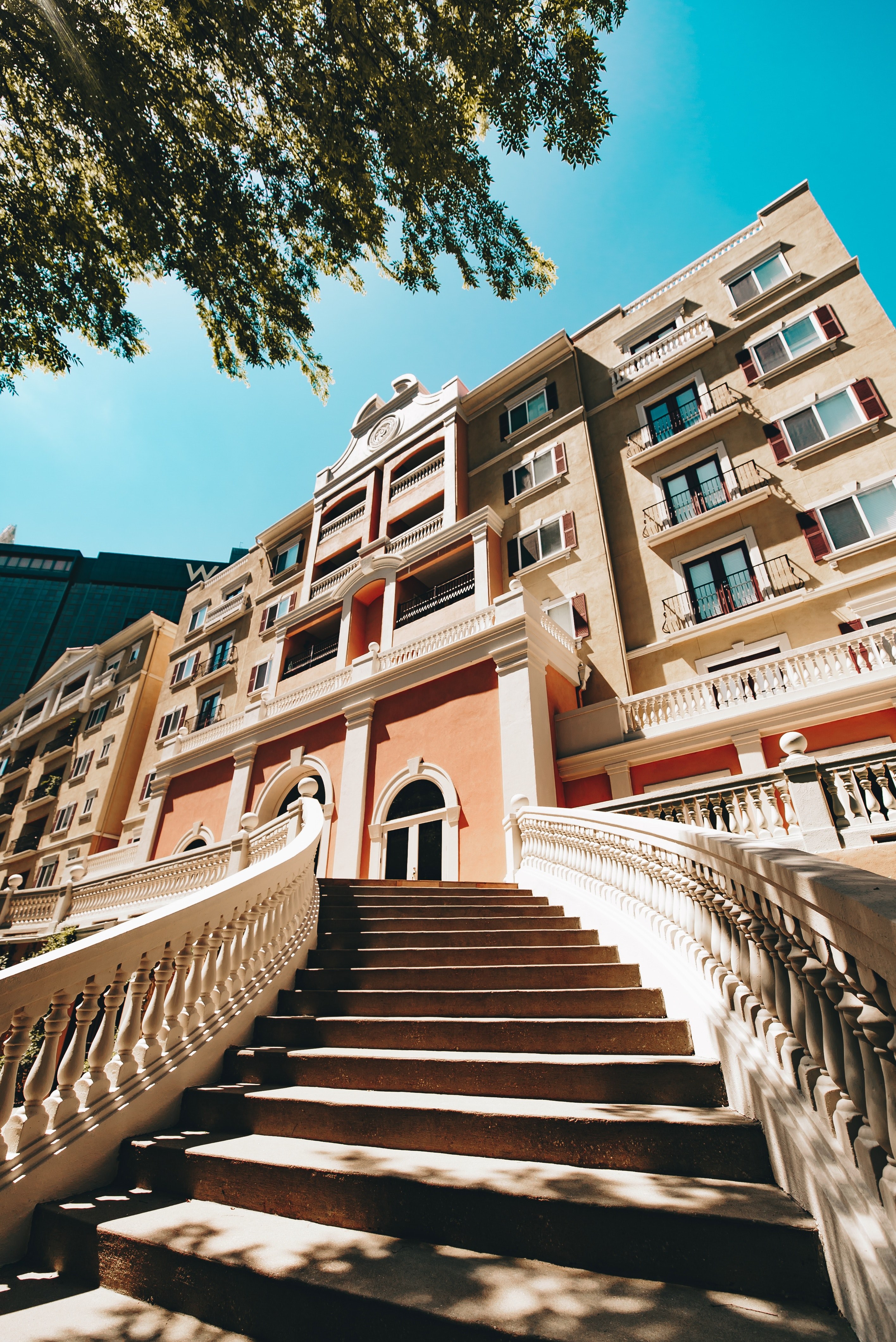 building house architecture and stair hd, 4k, Phone HD Wallpaper