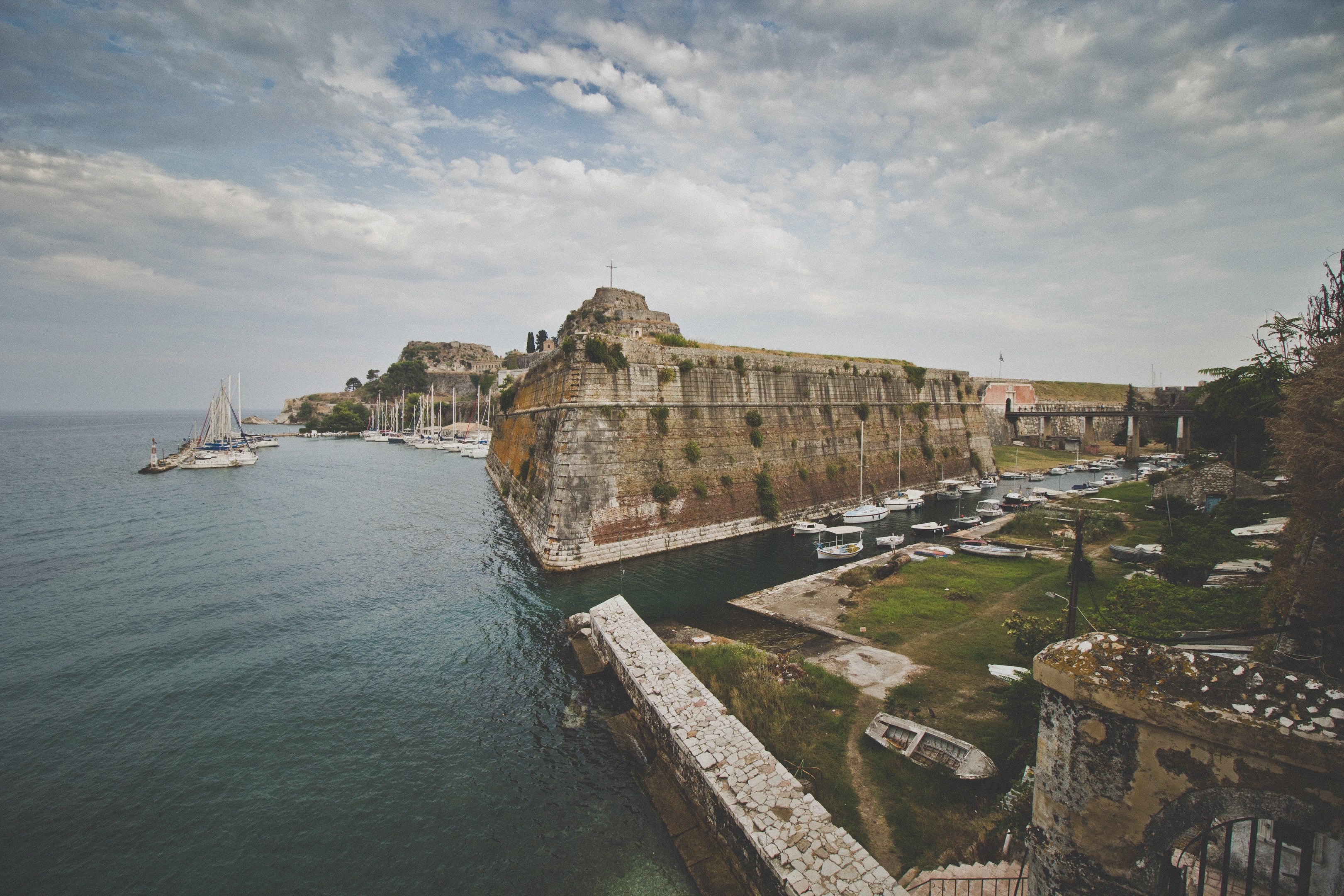 corfu city 4k, HD Wallpaper