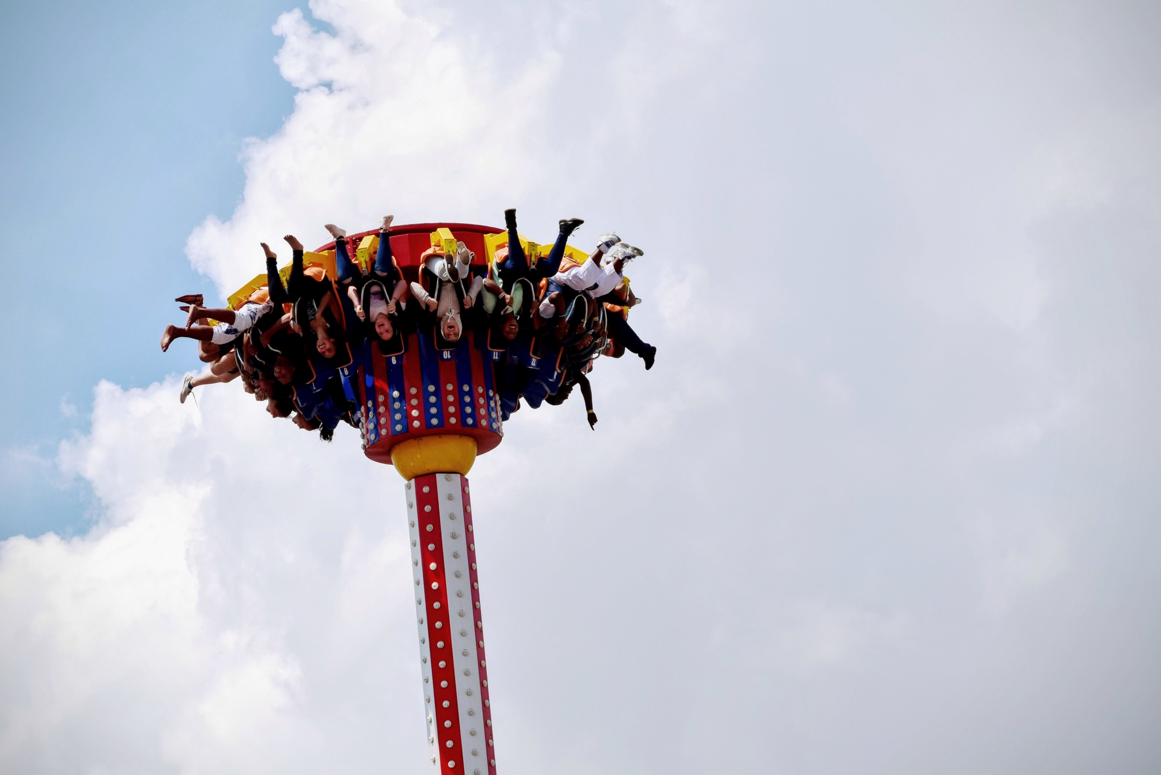ride fair thrill and theme park 4k, HD Wallpaper