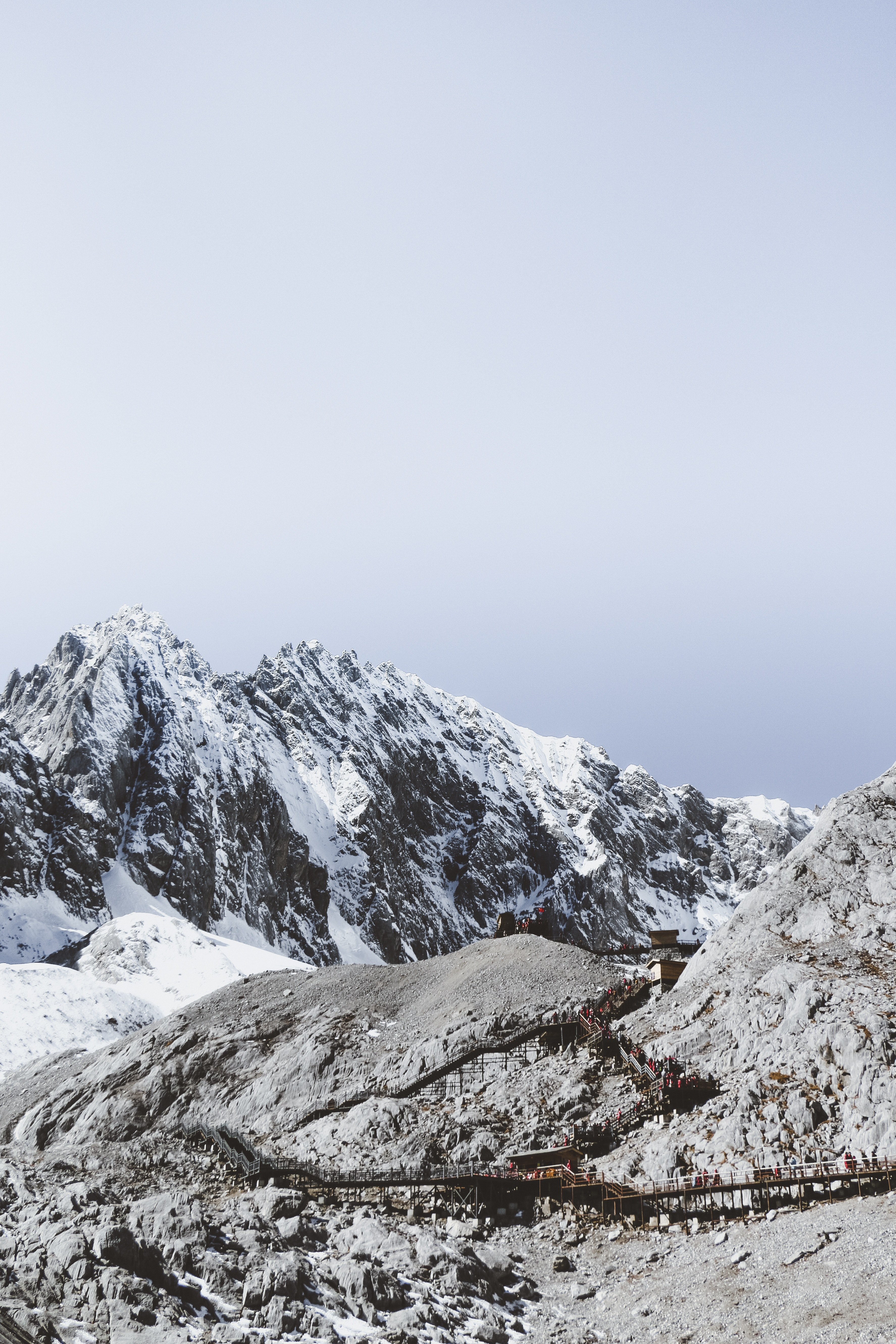 yulong snow mountain summit lijiang 4k, Phone HD Wallpaper
