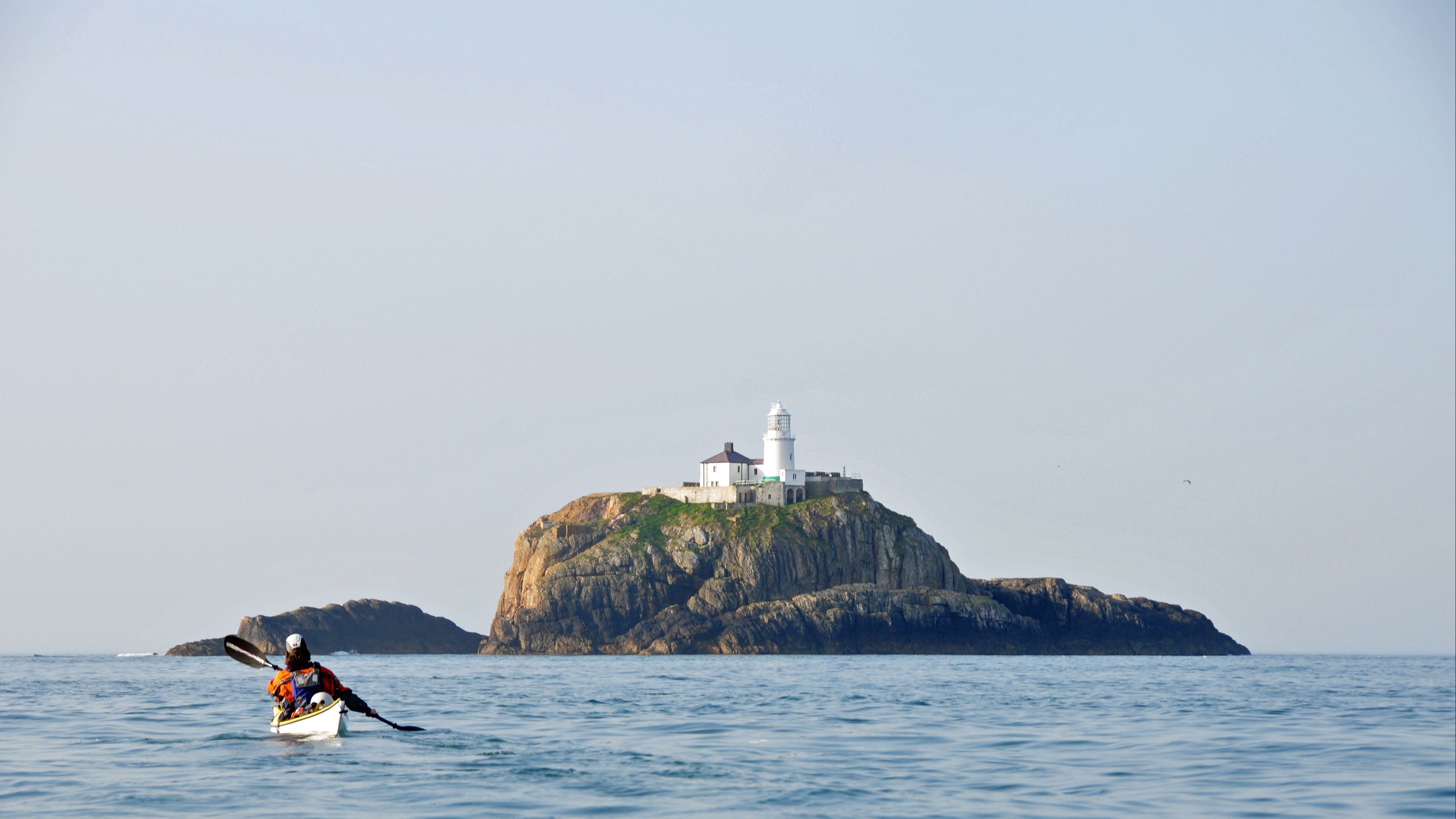 bishop rock, smallest island, archipelago, scilly, cornwall, 4k, HD Wallpaper