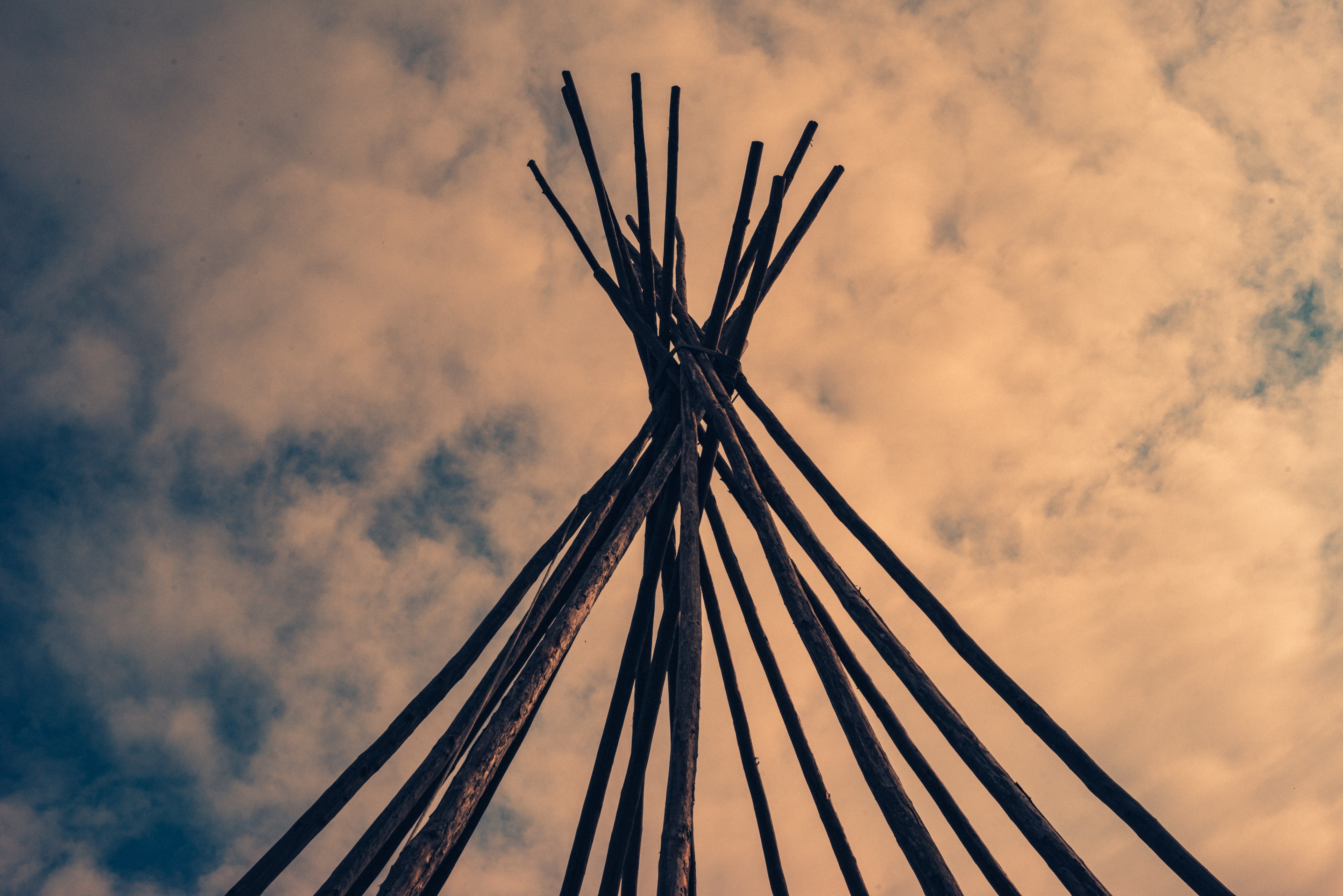 tipi outdoor tent and structure 4k, HD Wallpaper
