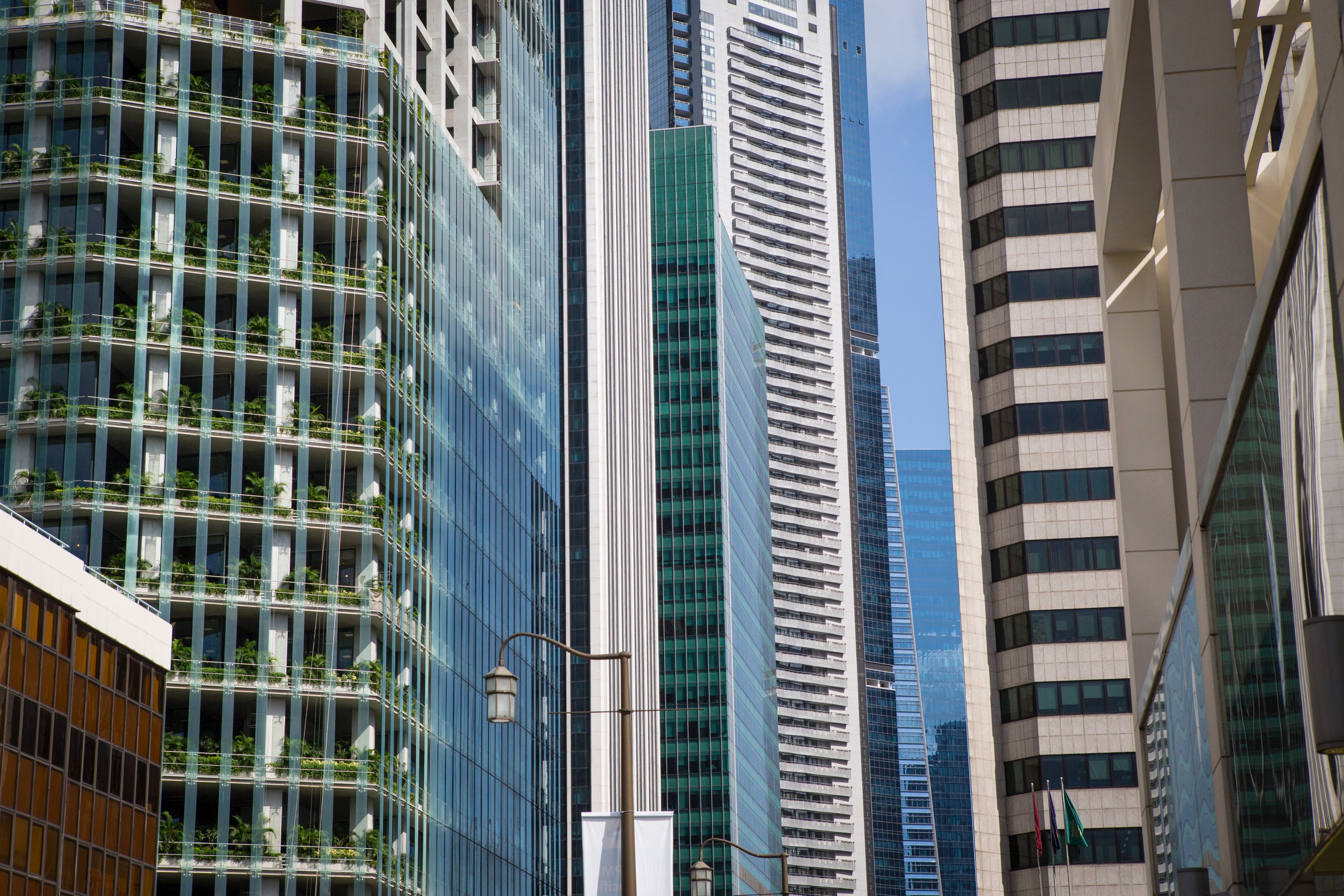 skyscraper building window and office 4k, HD Wallpaper