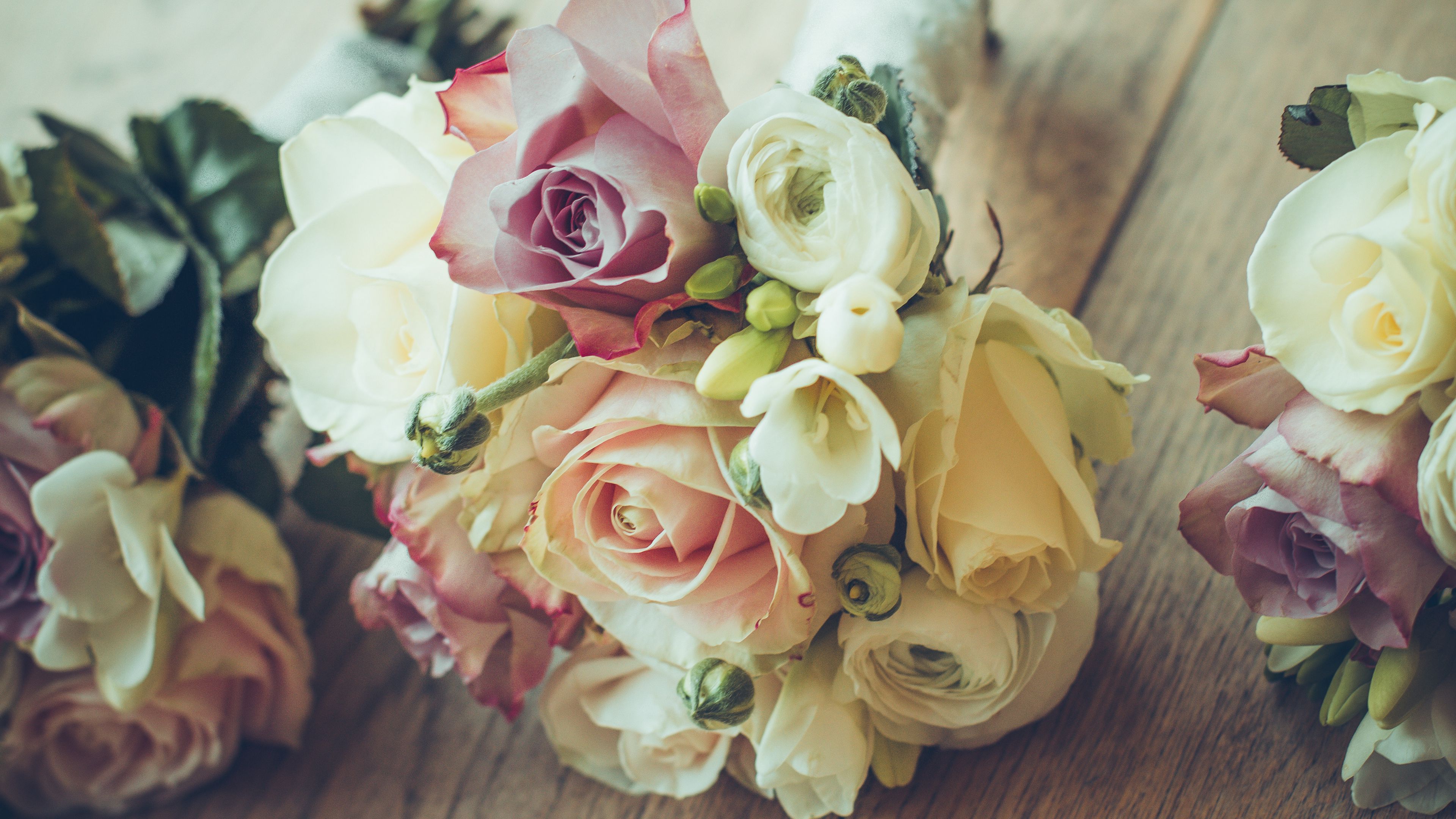 roses, bouquet, composition, design, 4k, HD Wallpaper