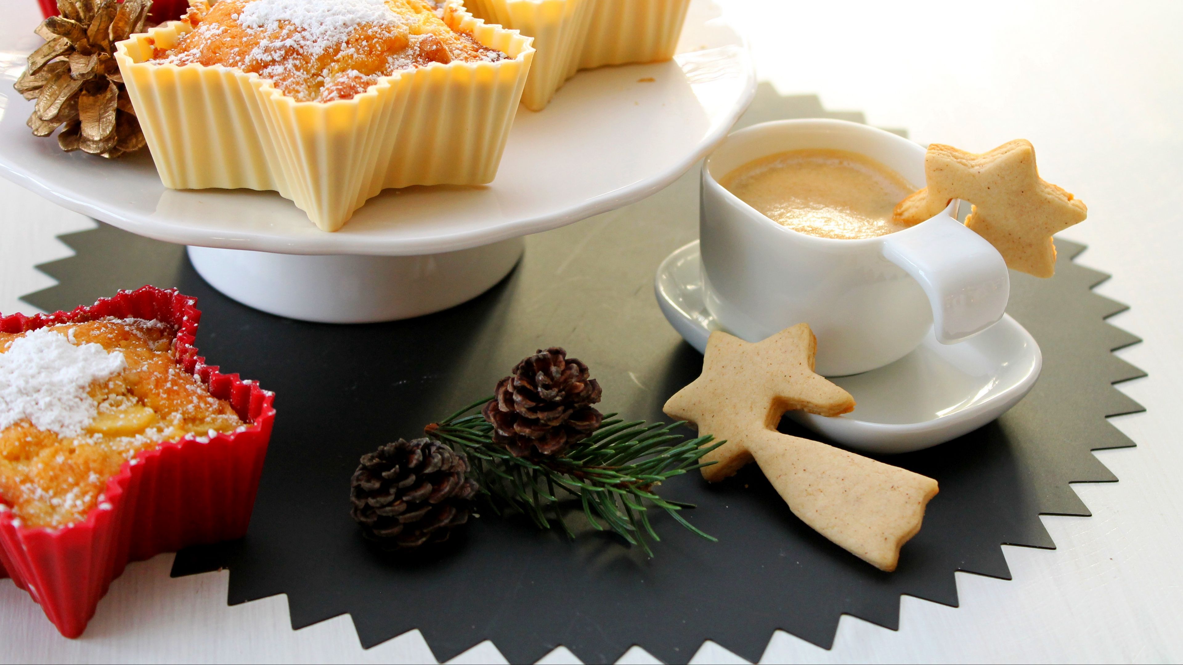 cakes, coffee, drink, bump, dessert, 4k, HD Wallpaper