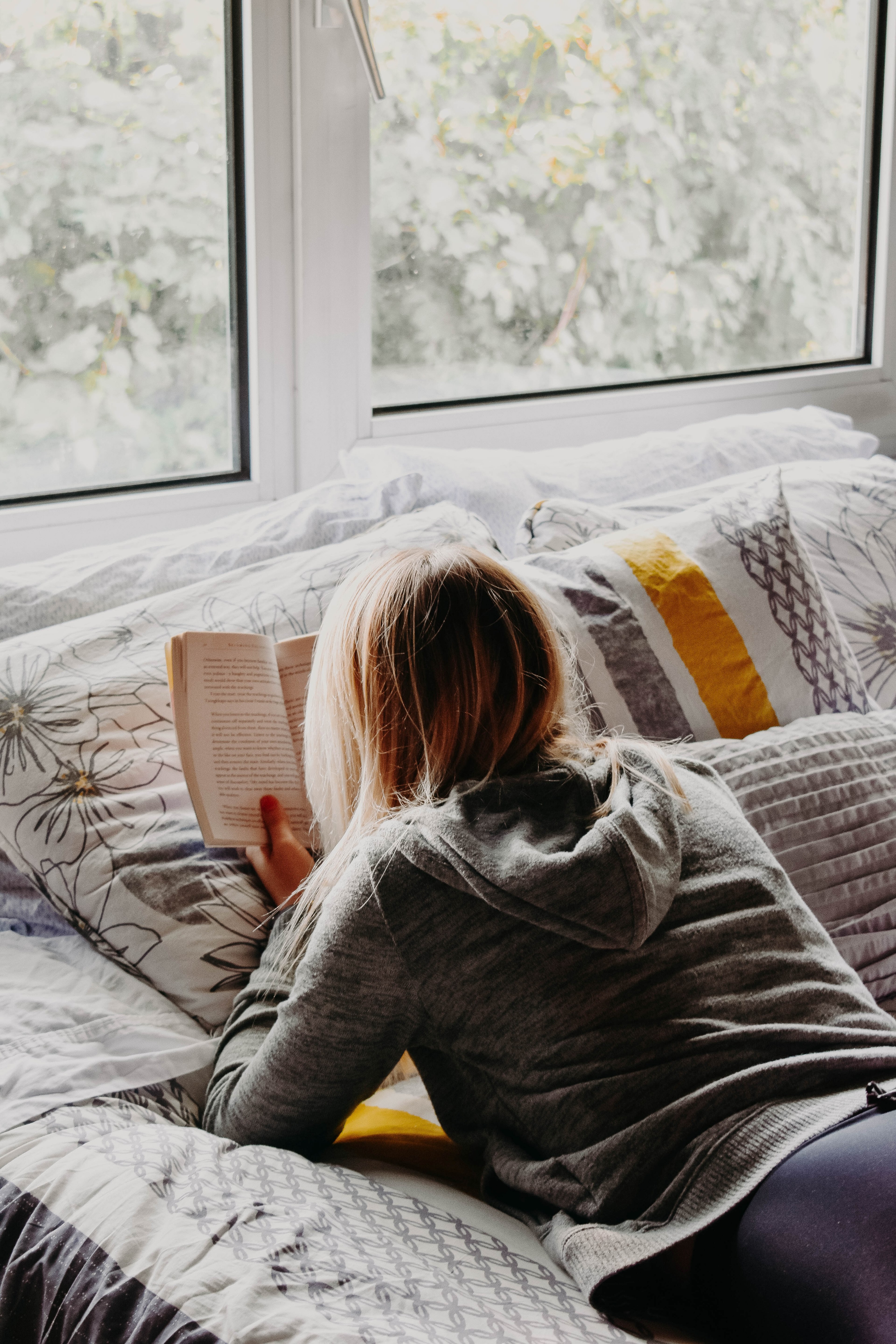 reading book window and read hd, 4k, Phone HD Wallpaper