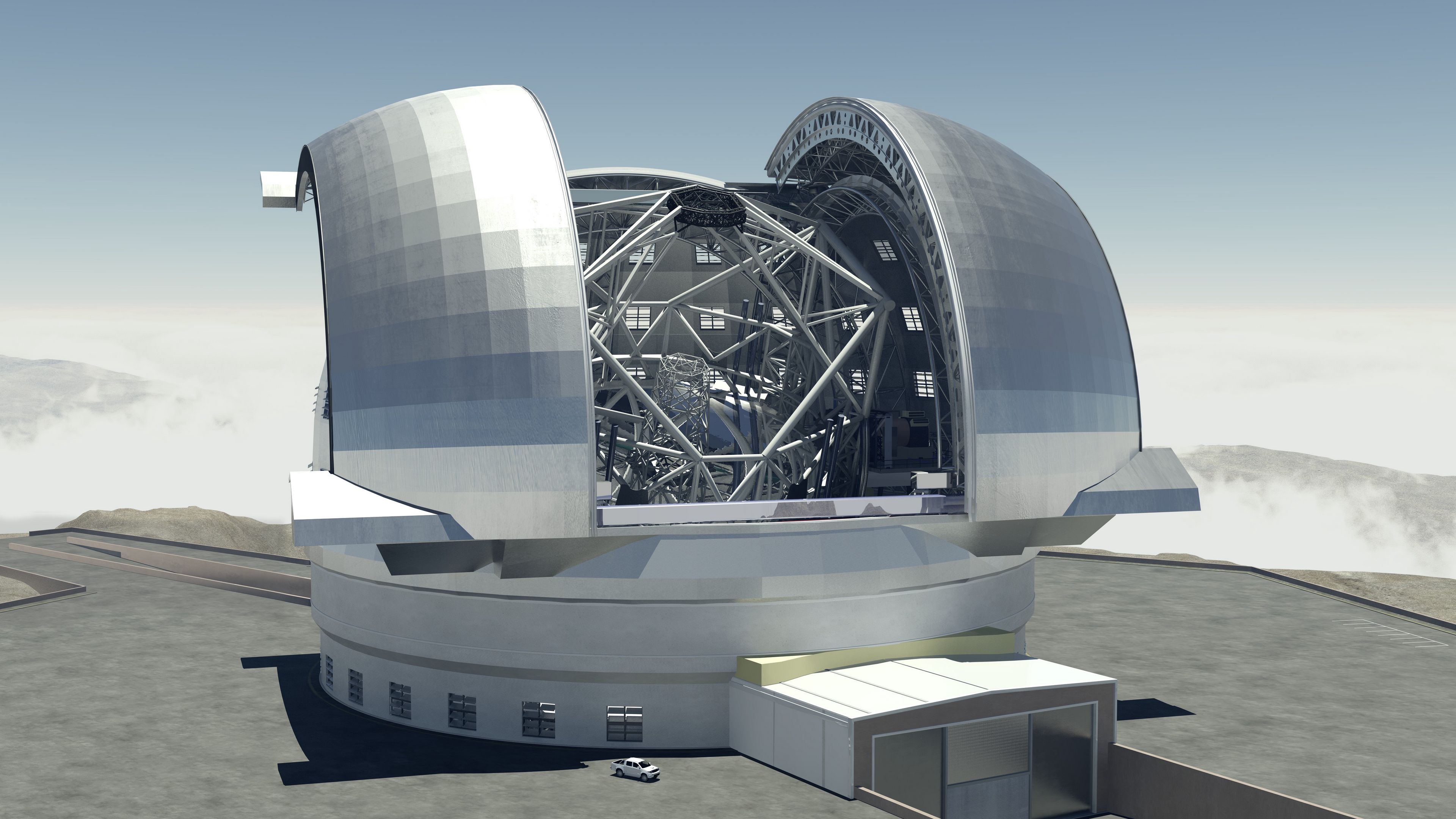 e-elt, european extremely large telescope, chili, 4k, HD Wallpaper