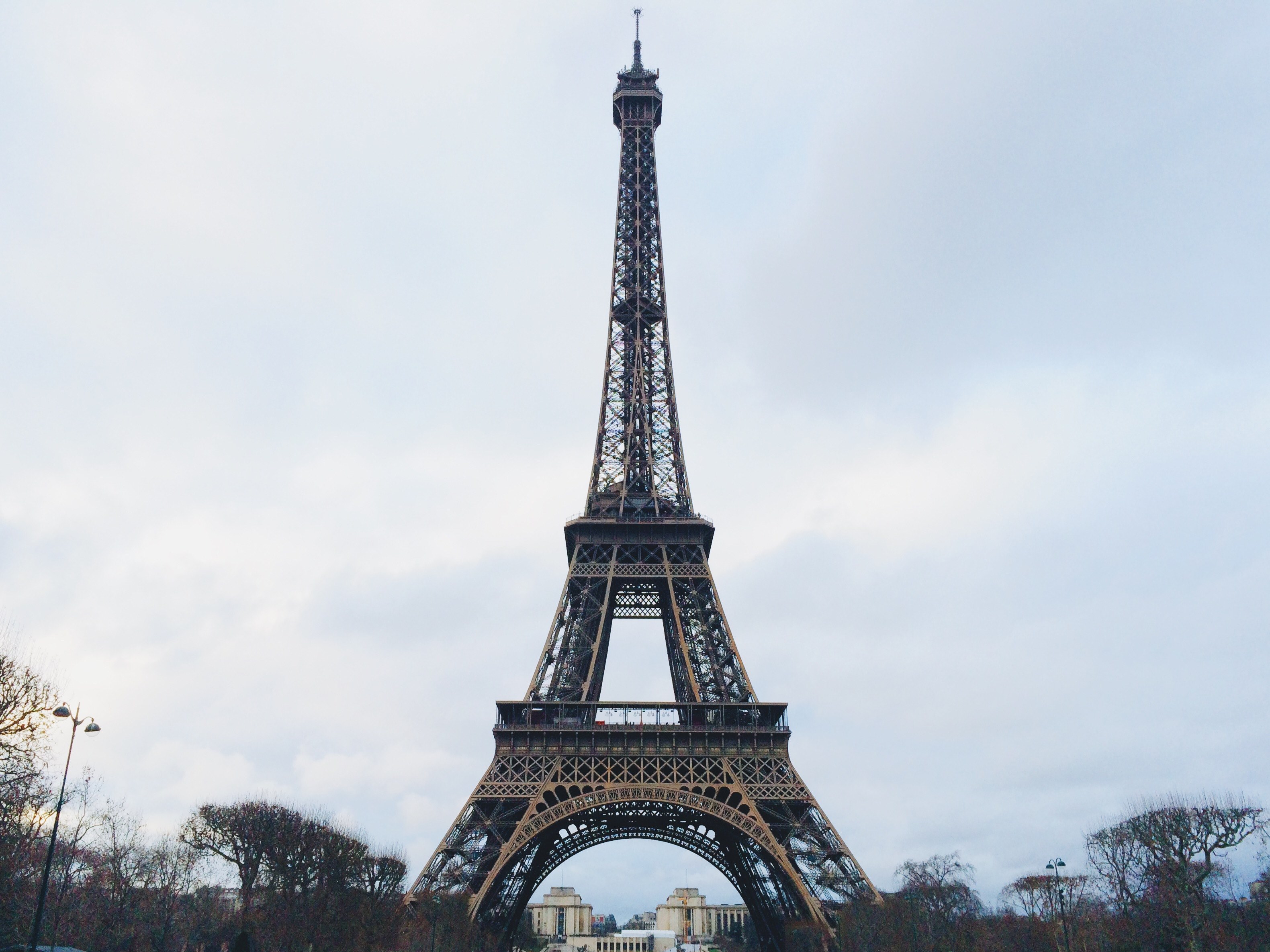 a view showcasing the architecture of the landmark eiffel tower in paris france, _view of eiffel tower architecture 4k, HD Wallpaper