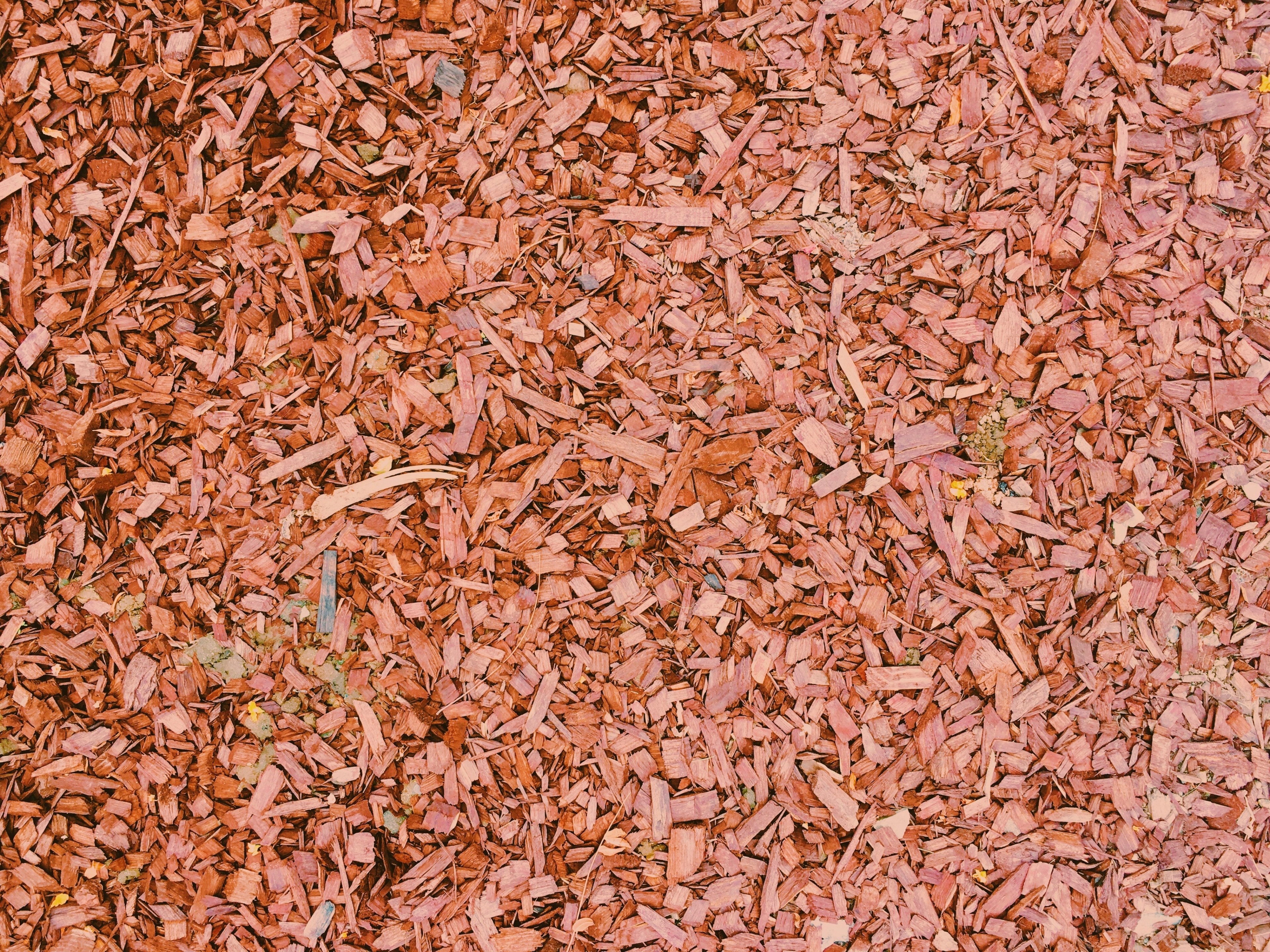 wood chip ground warm and orange 4k, HD Wallpaper