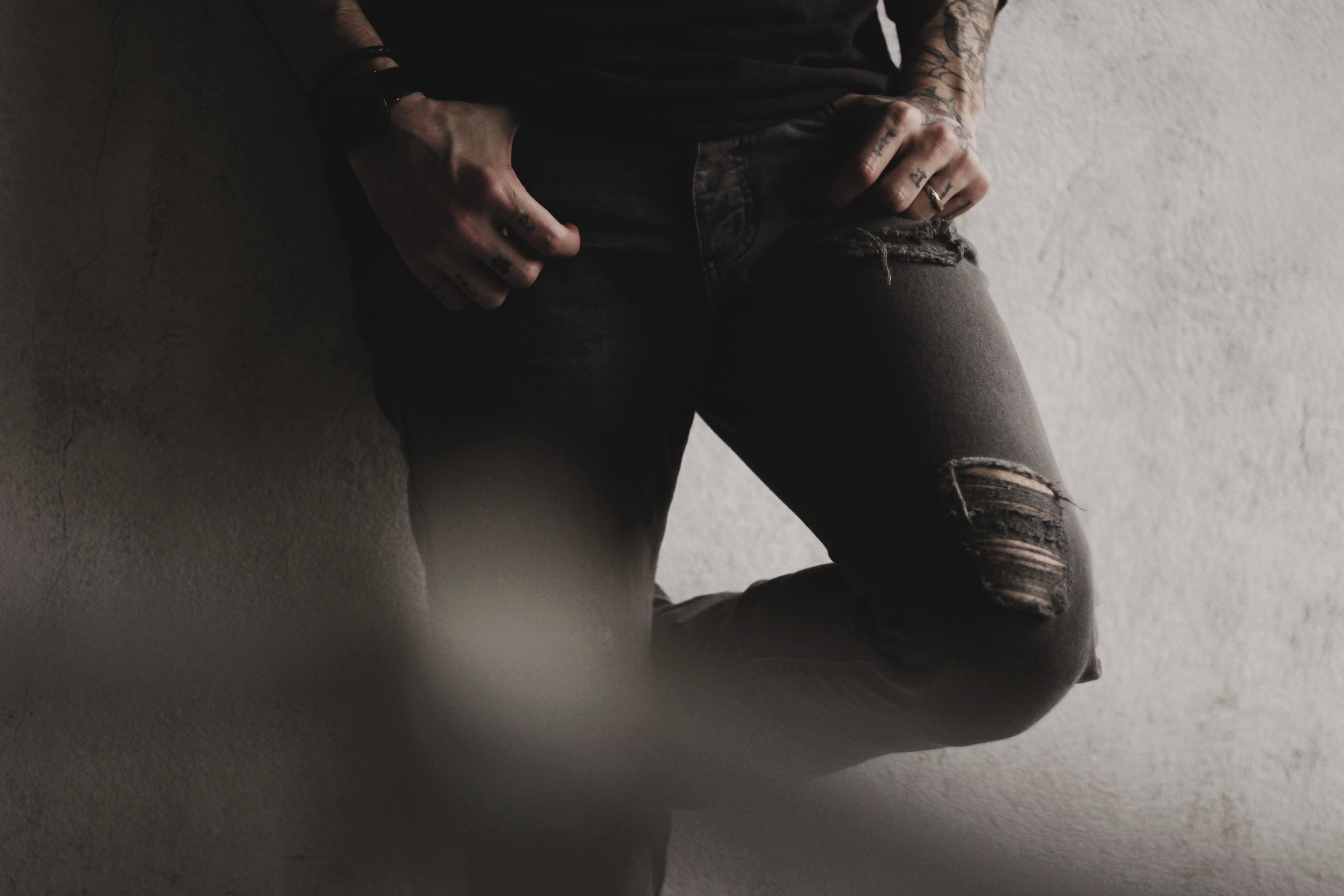 man male hands and tattoo 4k, HD Wallpaper