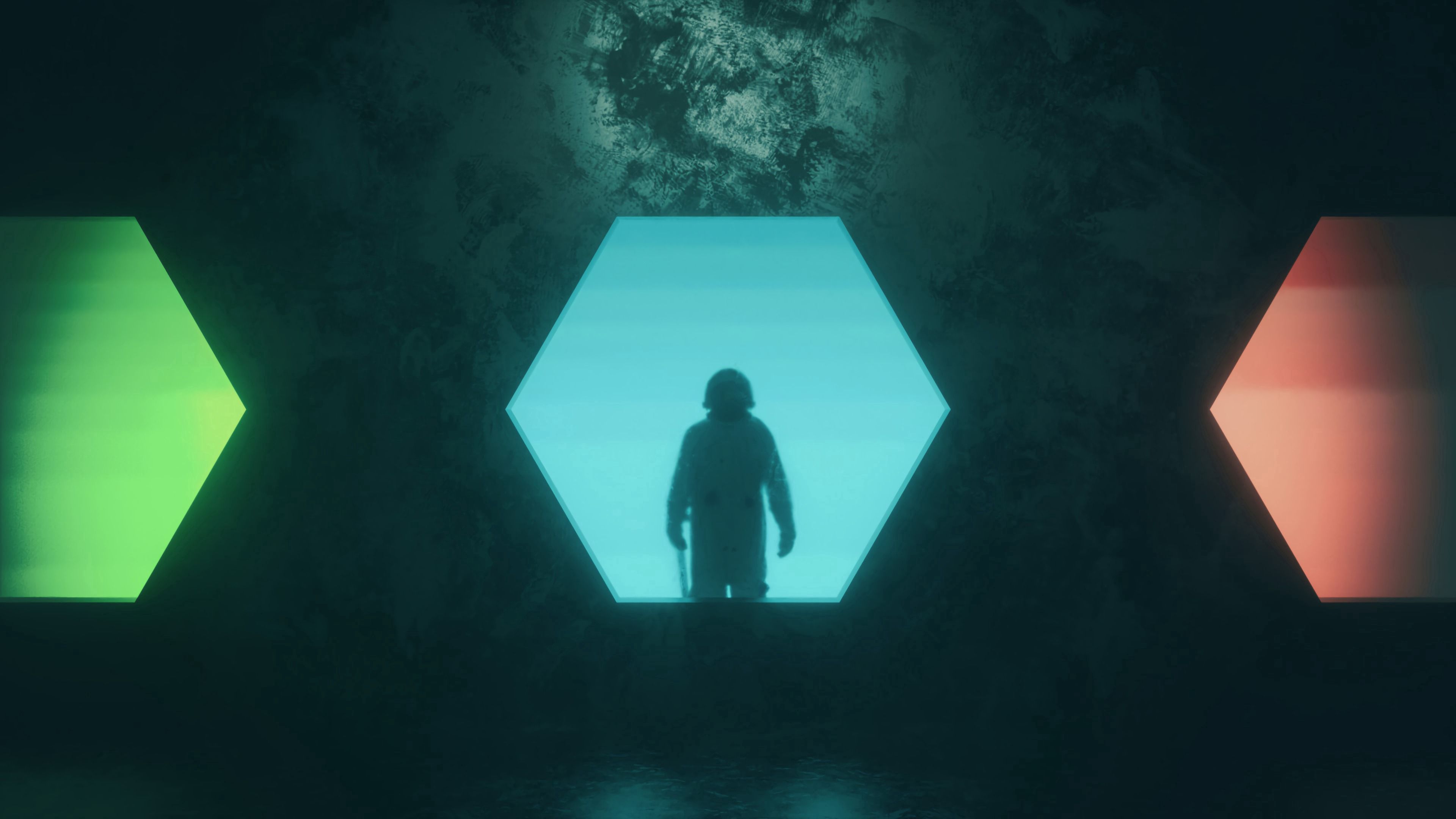 astronaut, silhouette, dark, 4k, HD Wallpaper