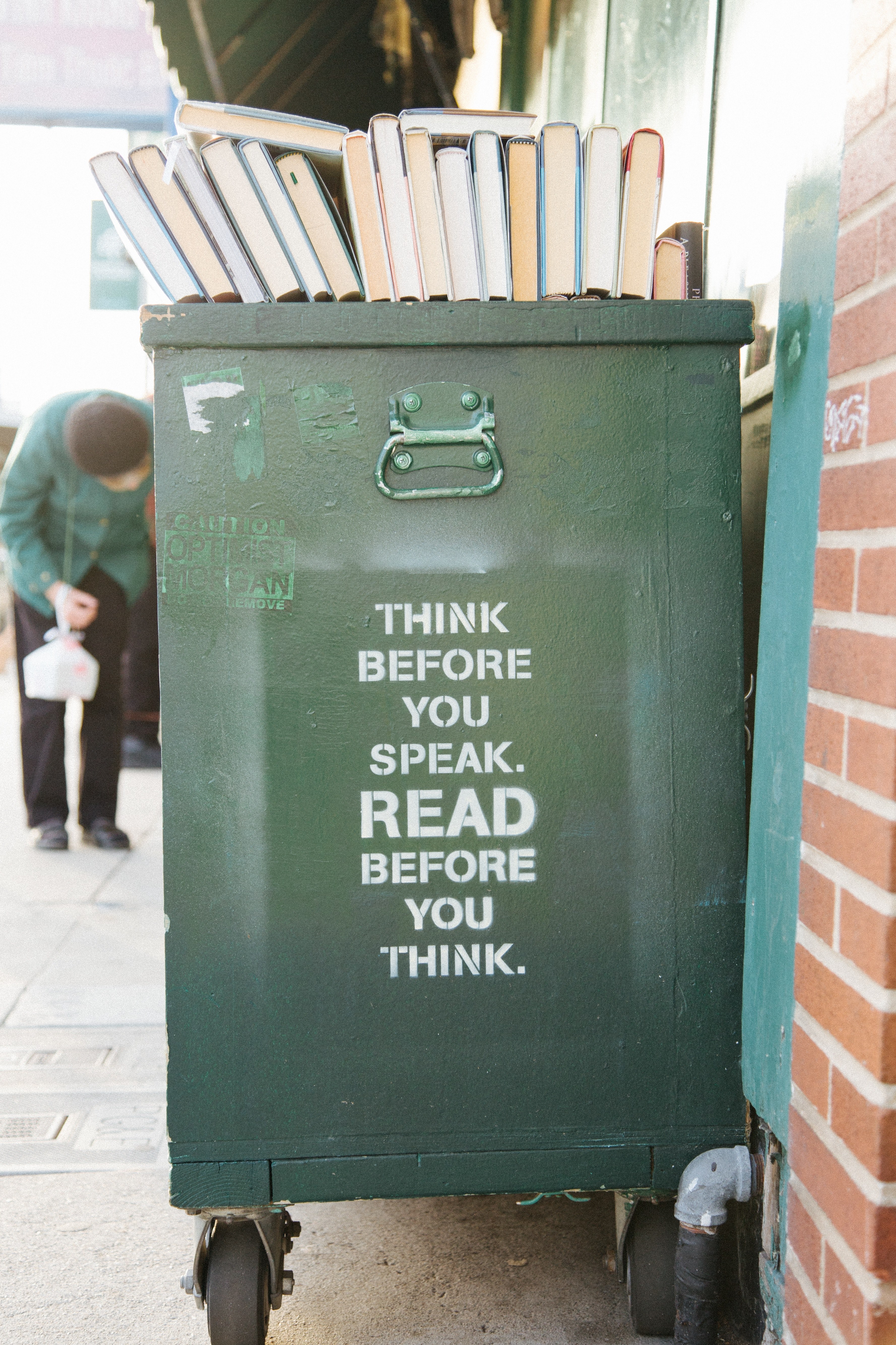 think before you speak read before you think_ 4k, Phone HD Wallpaper