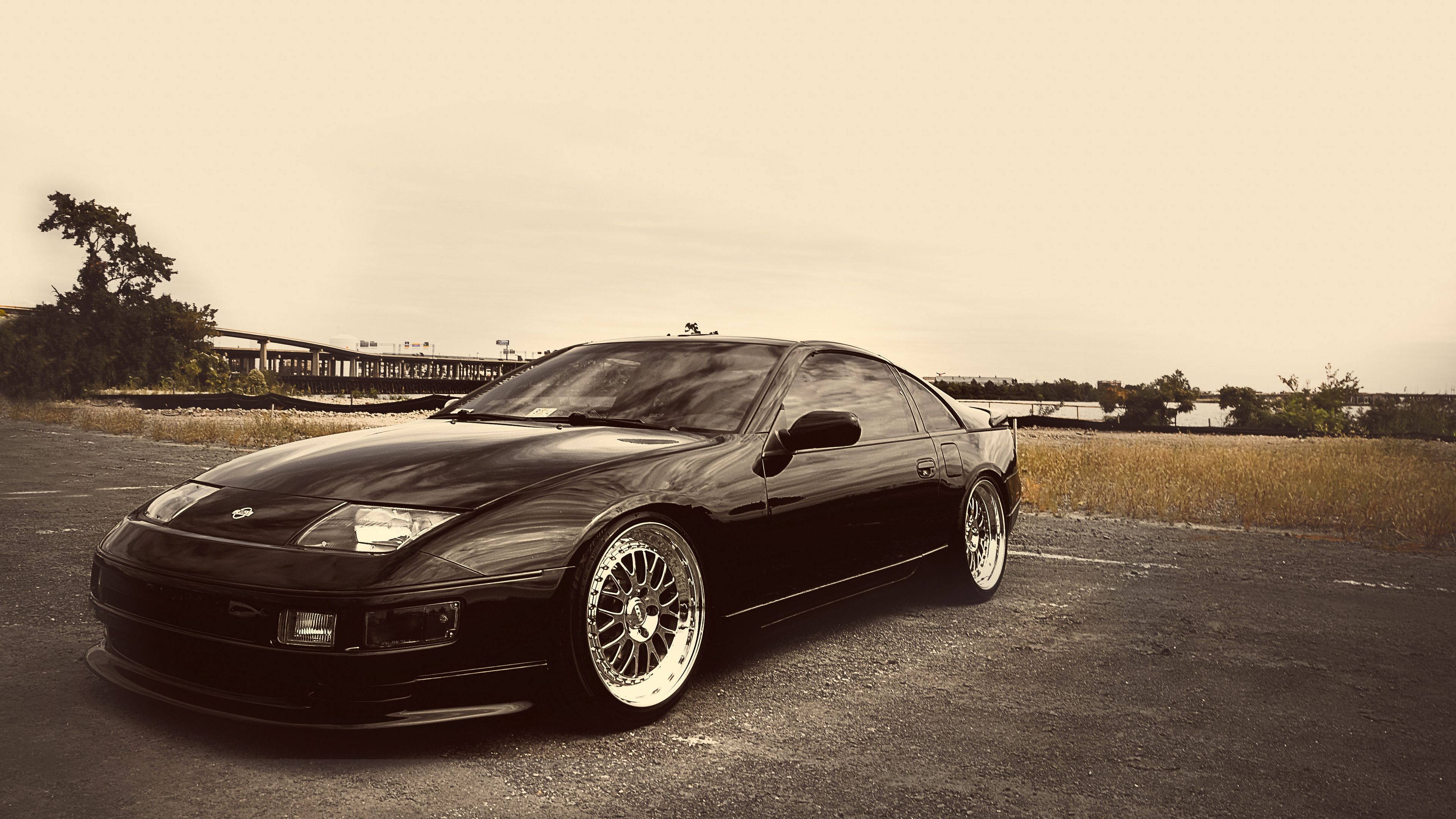 nissan, cars, road, sky, 4k, HD Wallpaper