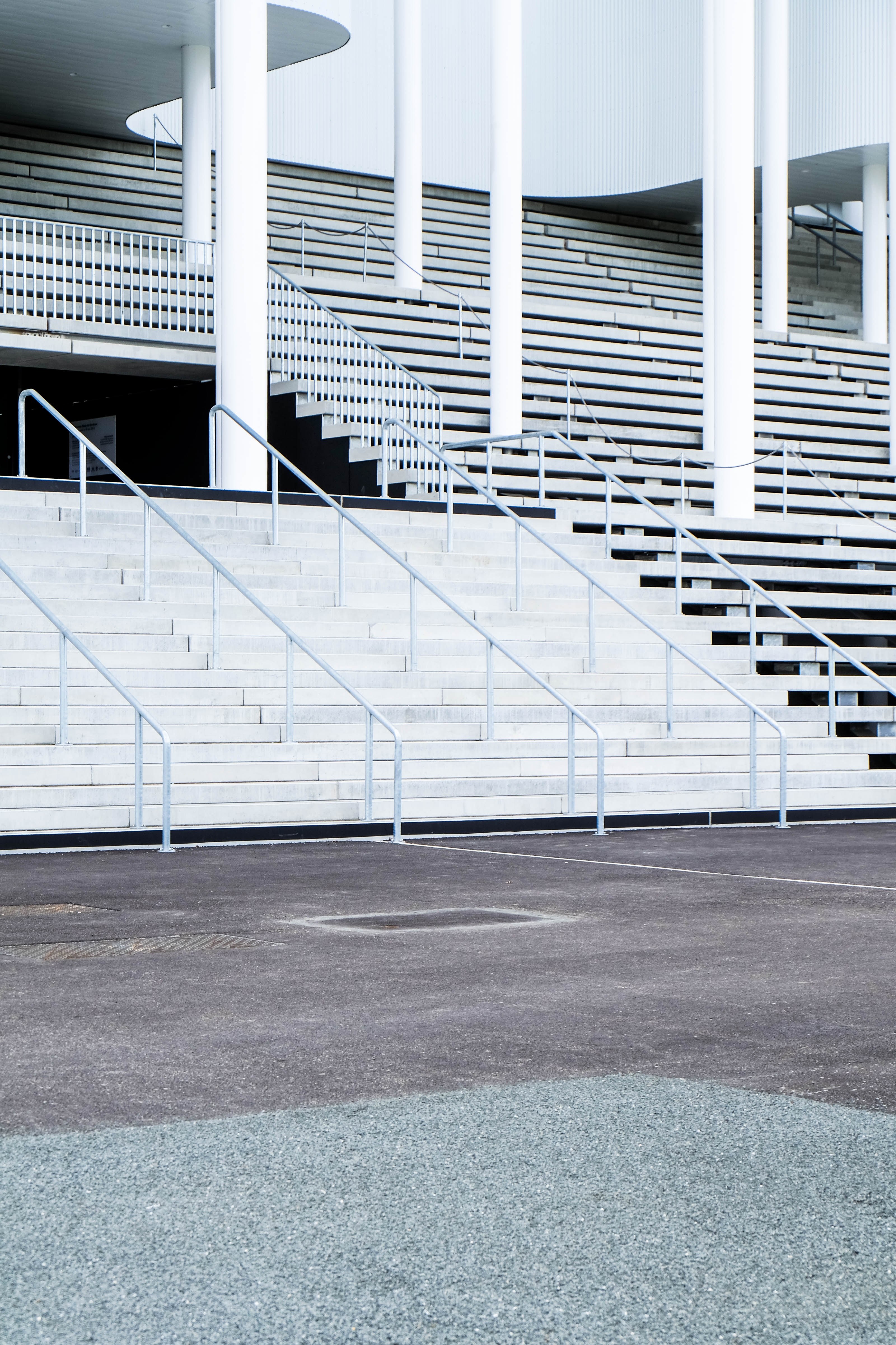 stadium steps pillar and column hd, 4k, Phone HD Wallpaper