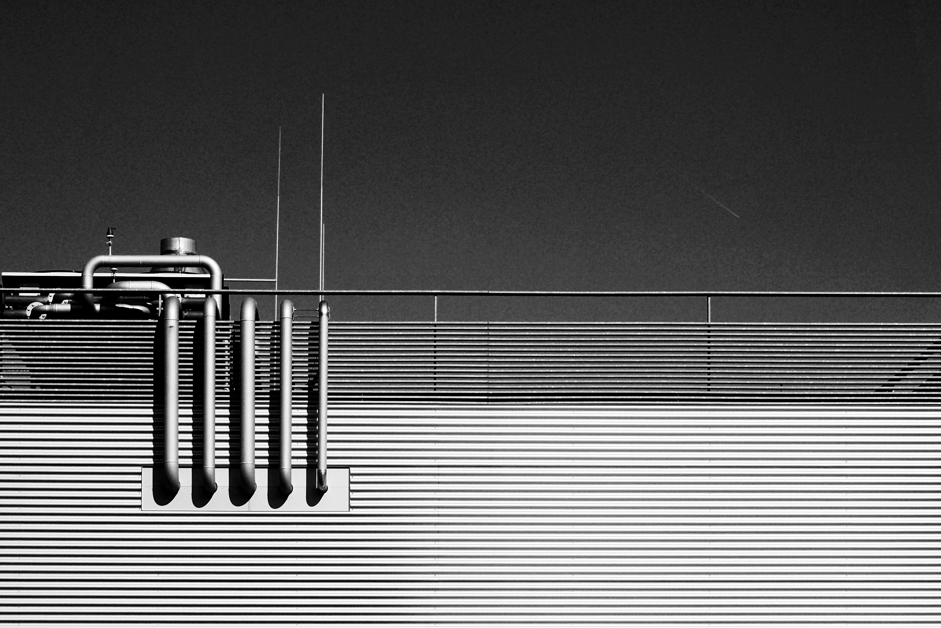 architecture line factory and industrial 4k, HD Wallpaper