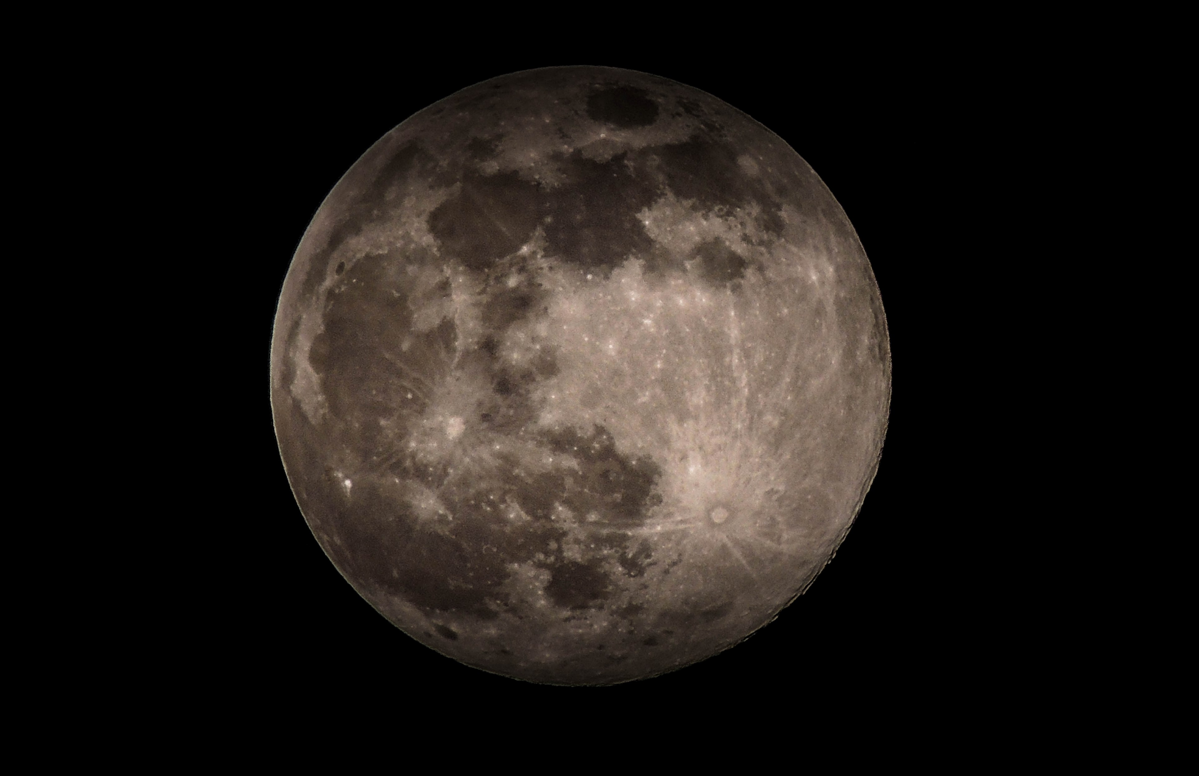 a night mode close up shot of the moon, night shot of the moon 4k, HD Wallpaper