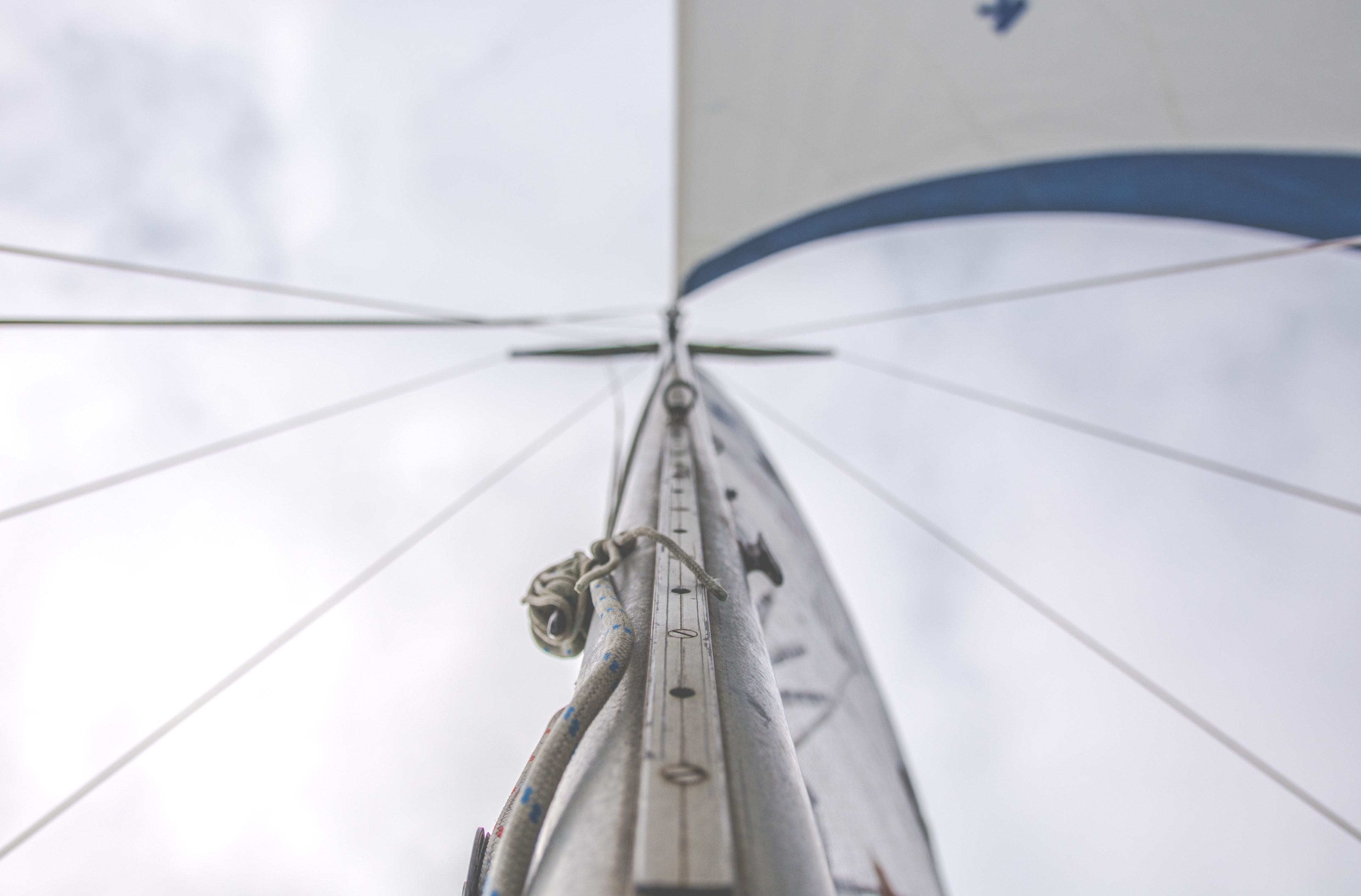 sail mast sailing and sky 4k, HD Wallpaper