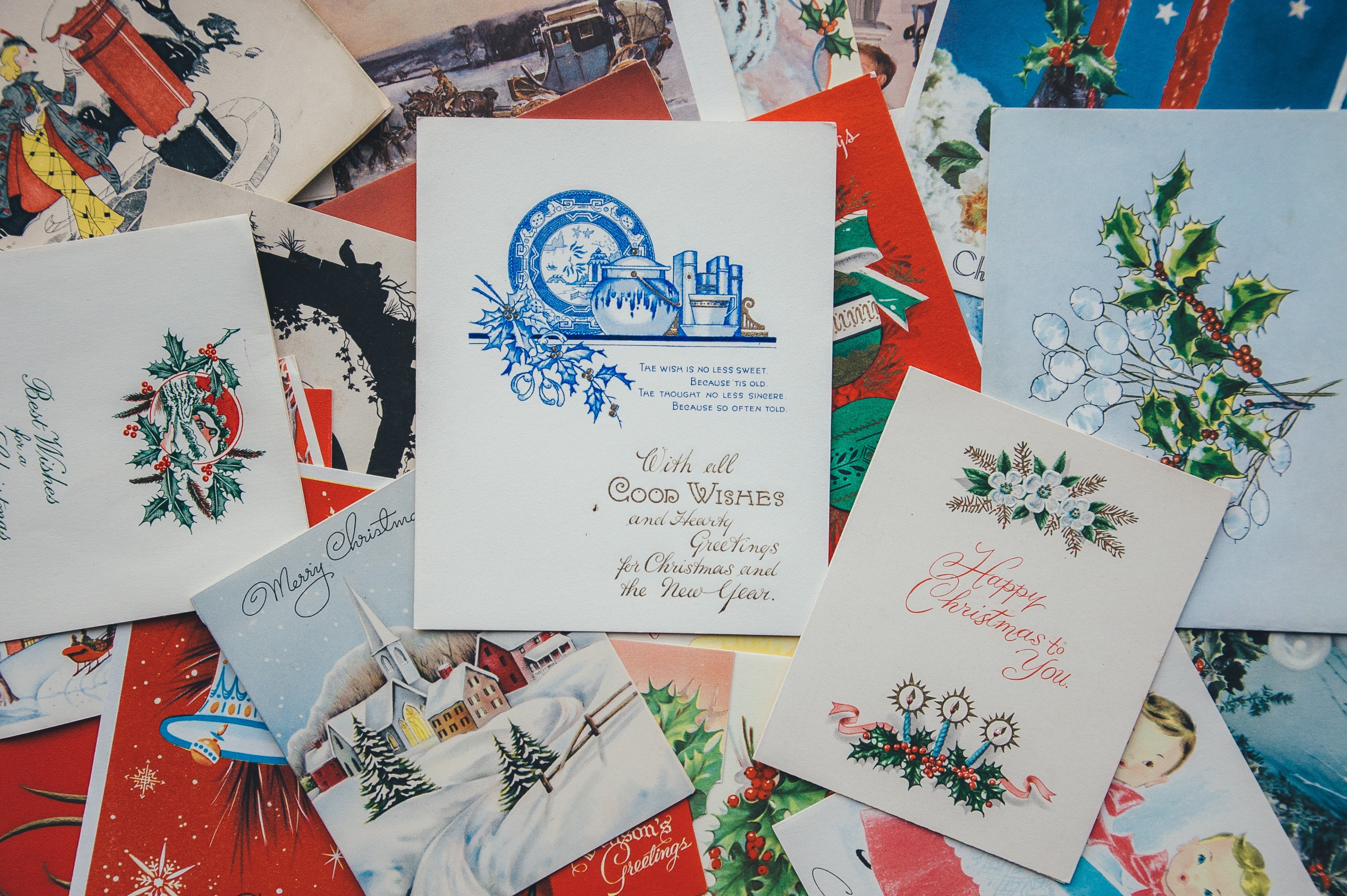 card vintage festive and christmas 4k, HD Wallpaper