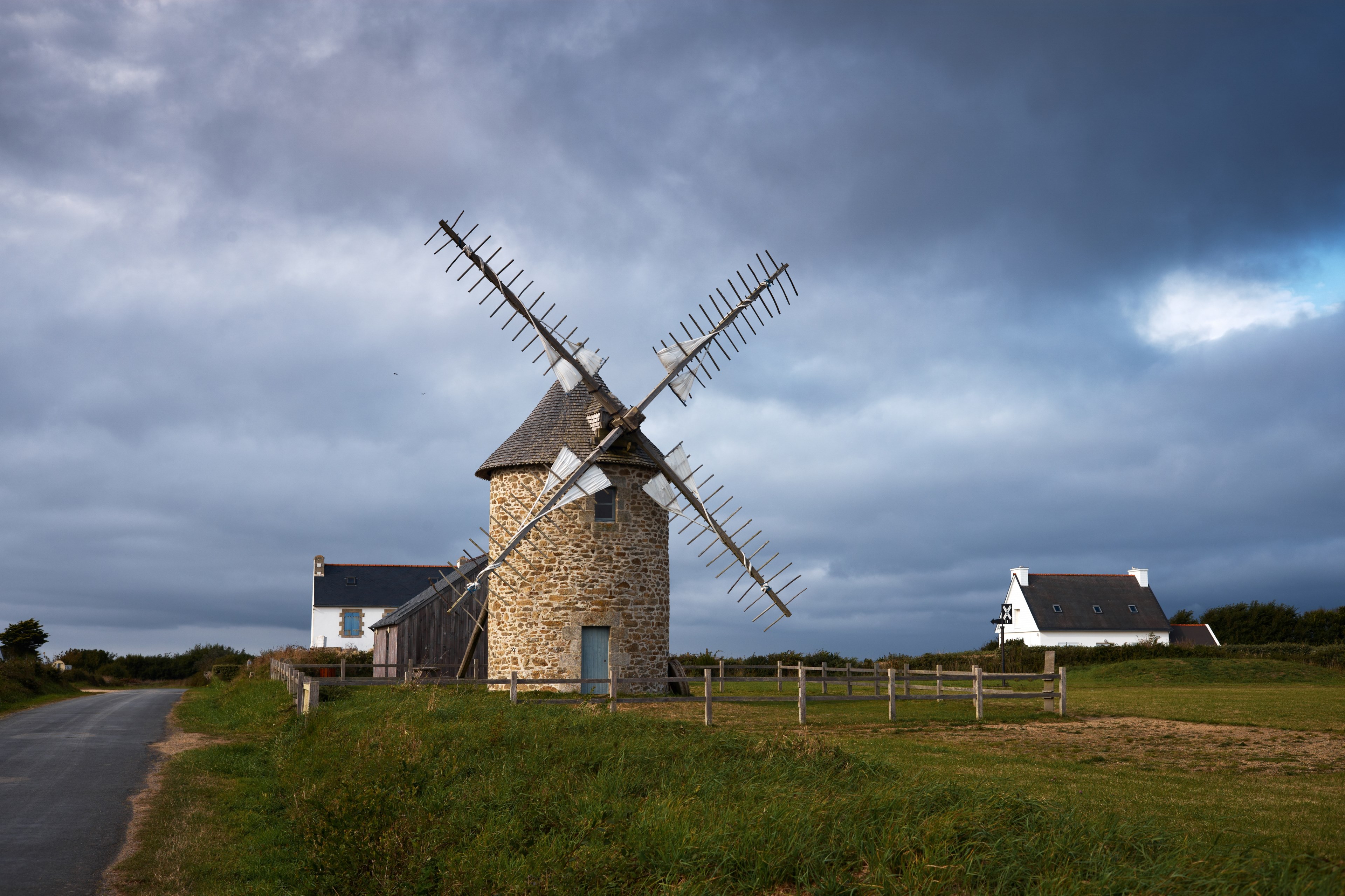 fence france britain and road 4k, HD Wallpaper
