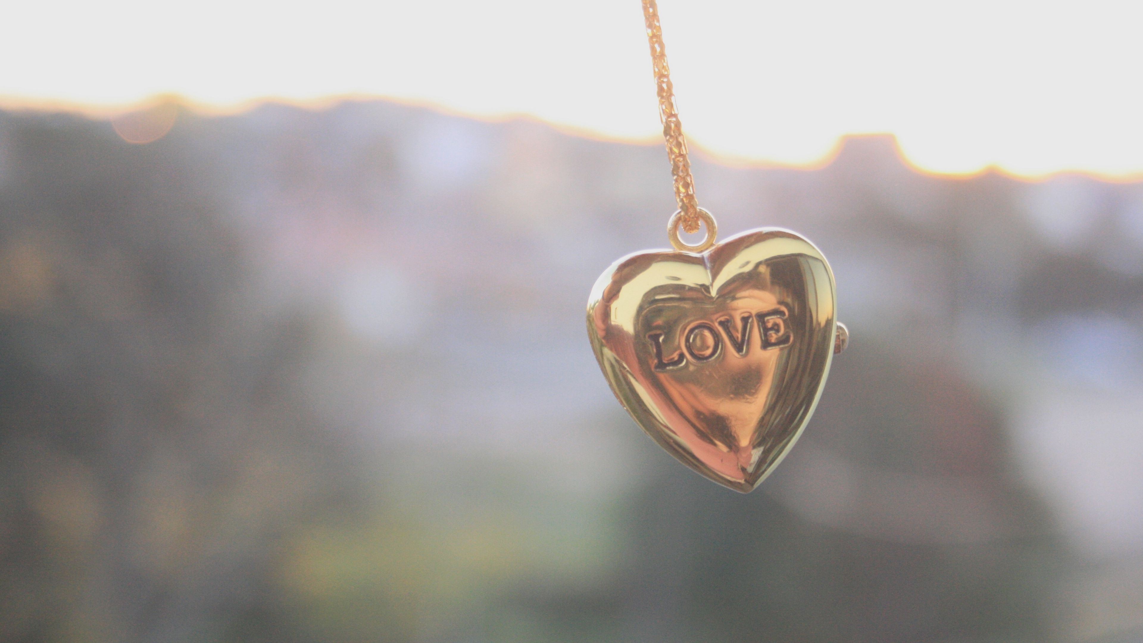 mood, decoration, accessory, chain, coulomb, pendant, heart, 4k, HD Wallpaper