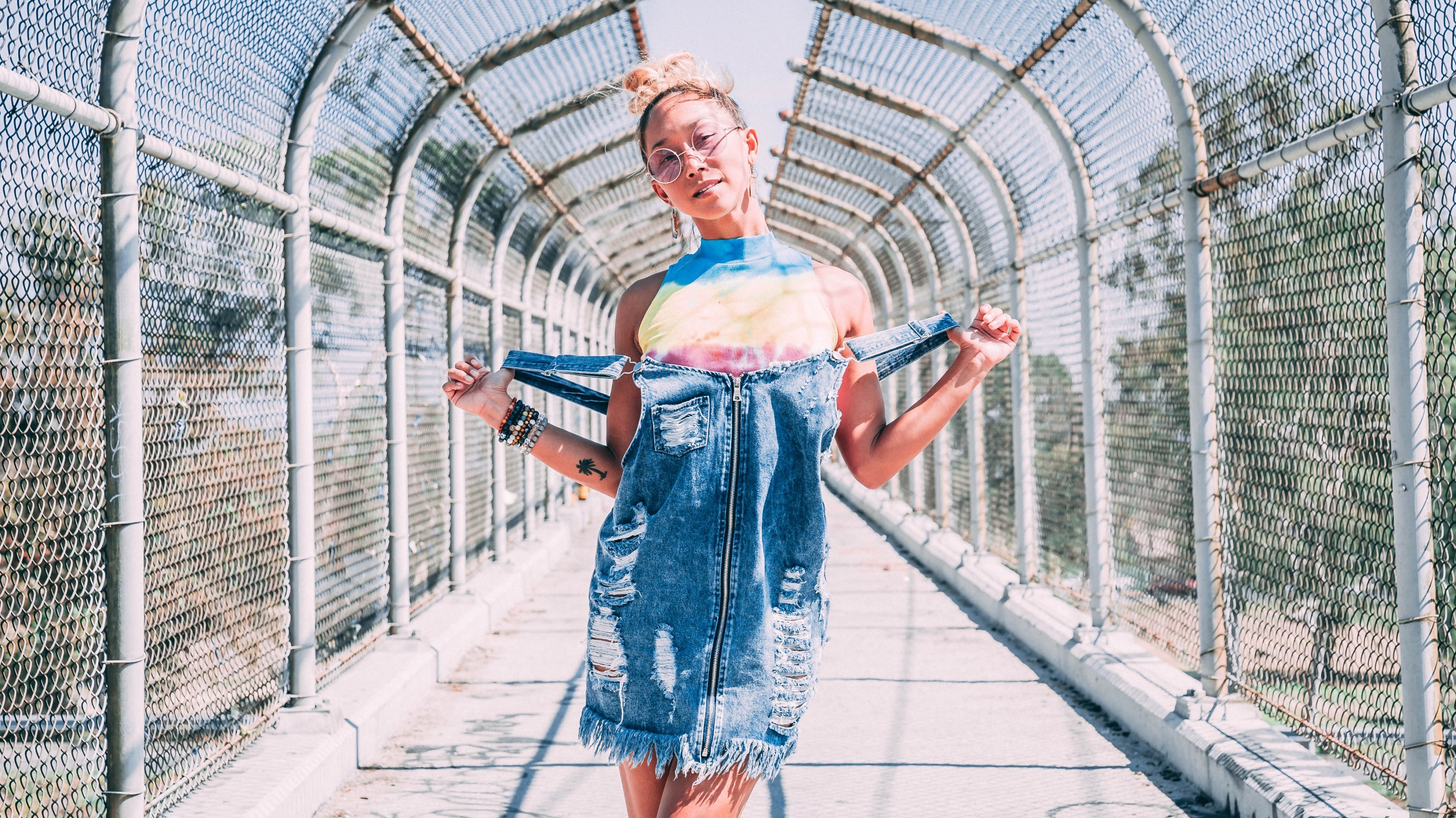 bridge hippie 4k, HD Wallpaper