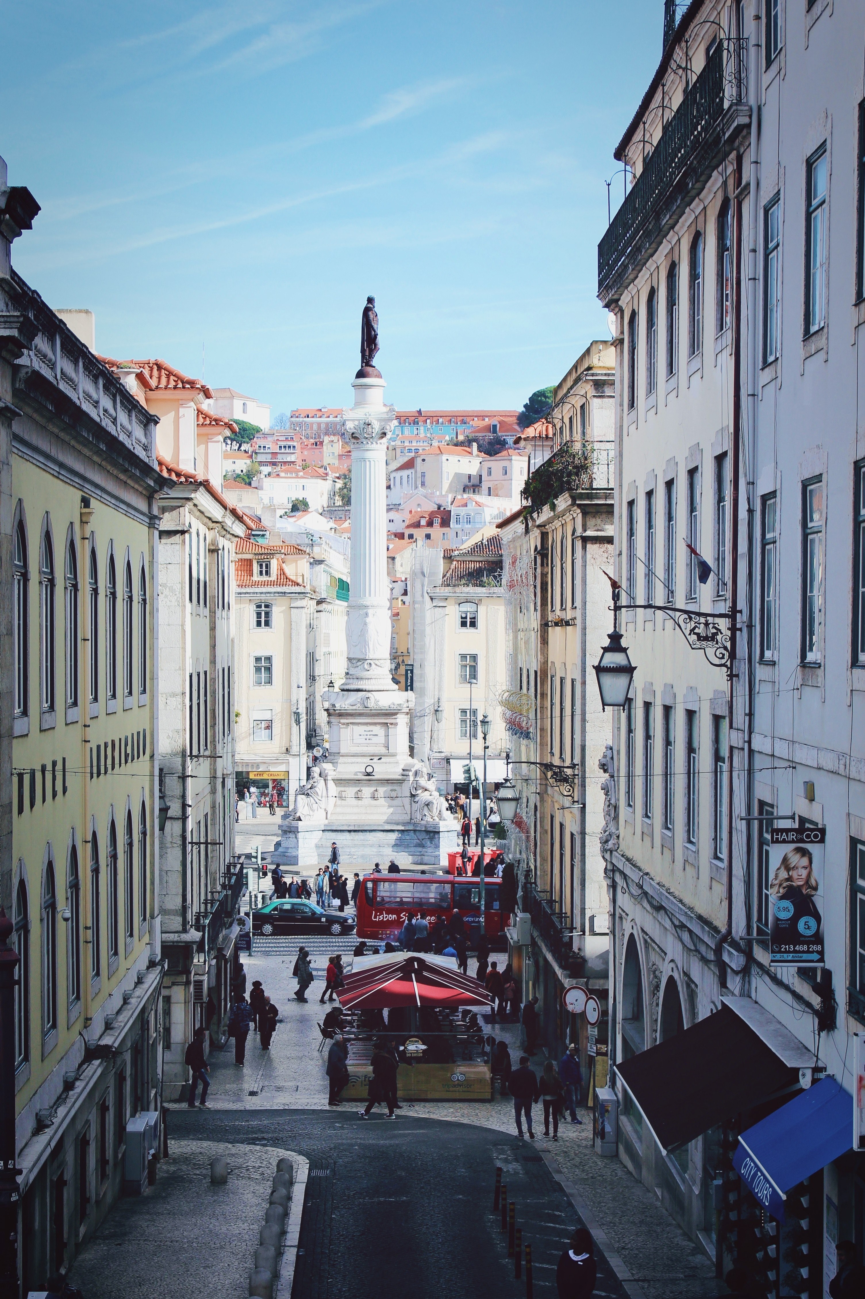 rossio sights 4k, Phone HD Wallpaper