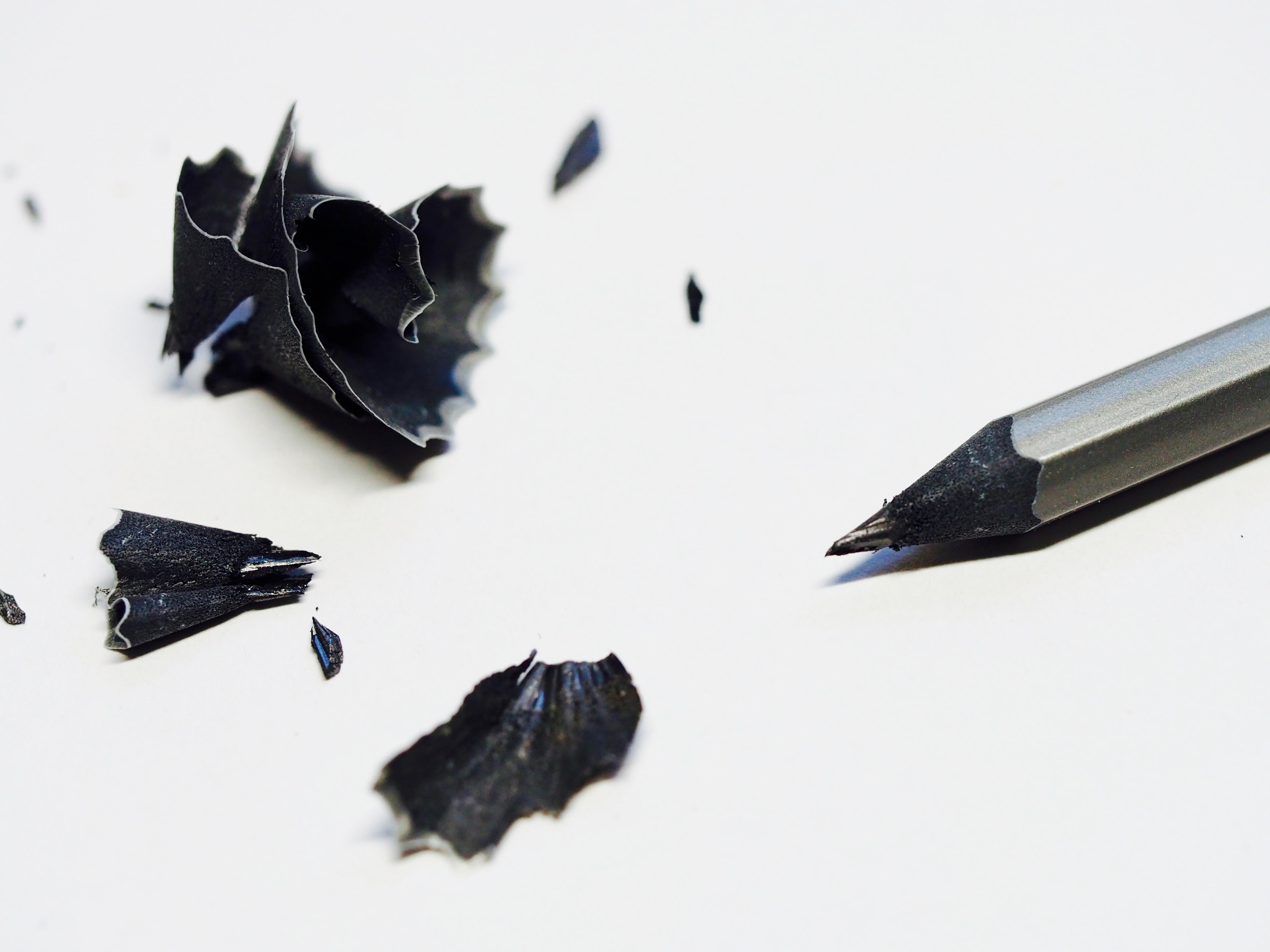 black pencil shavings 4k, HD Wallpaper