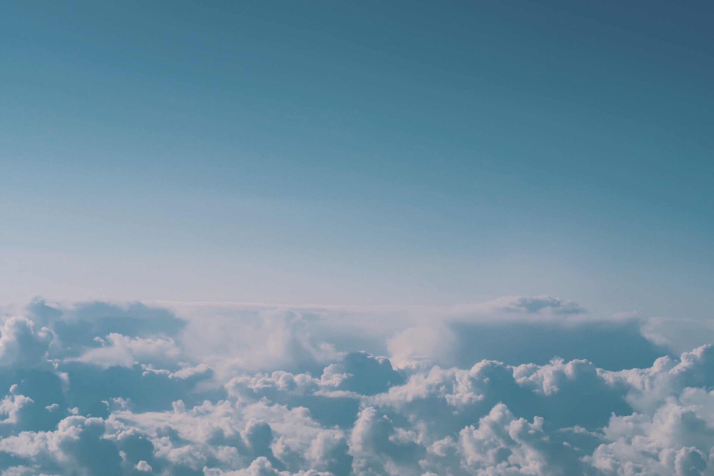 airplane way above the clouds natures art_ 4k, HD Wallpaper