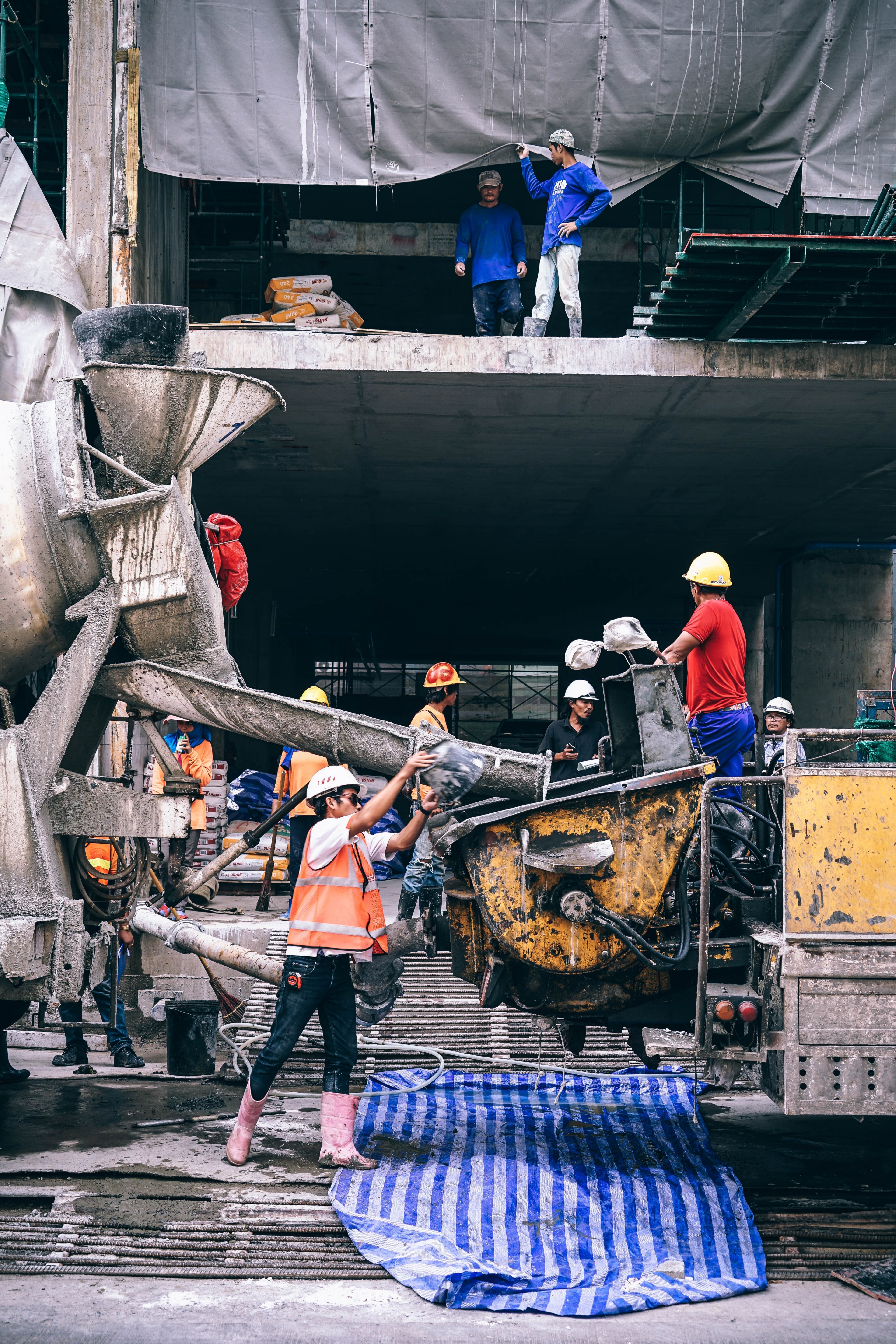 construction site 4k, Phone HD Wallpaper