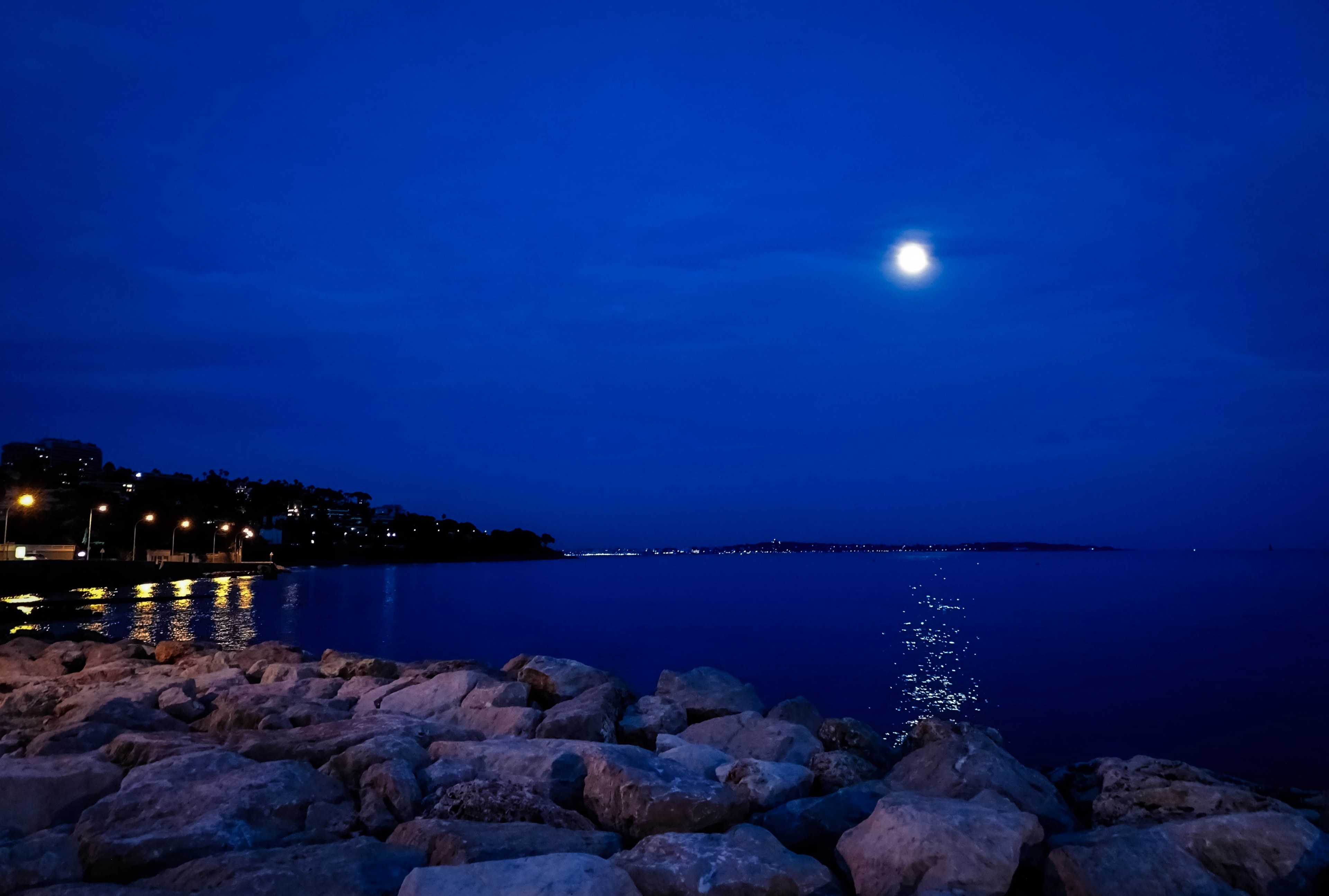 last moonrise of 2017 4k, HD Wallpaper