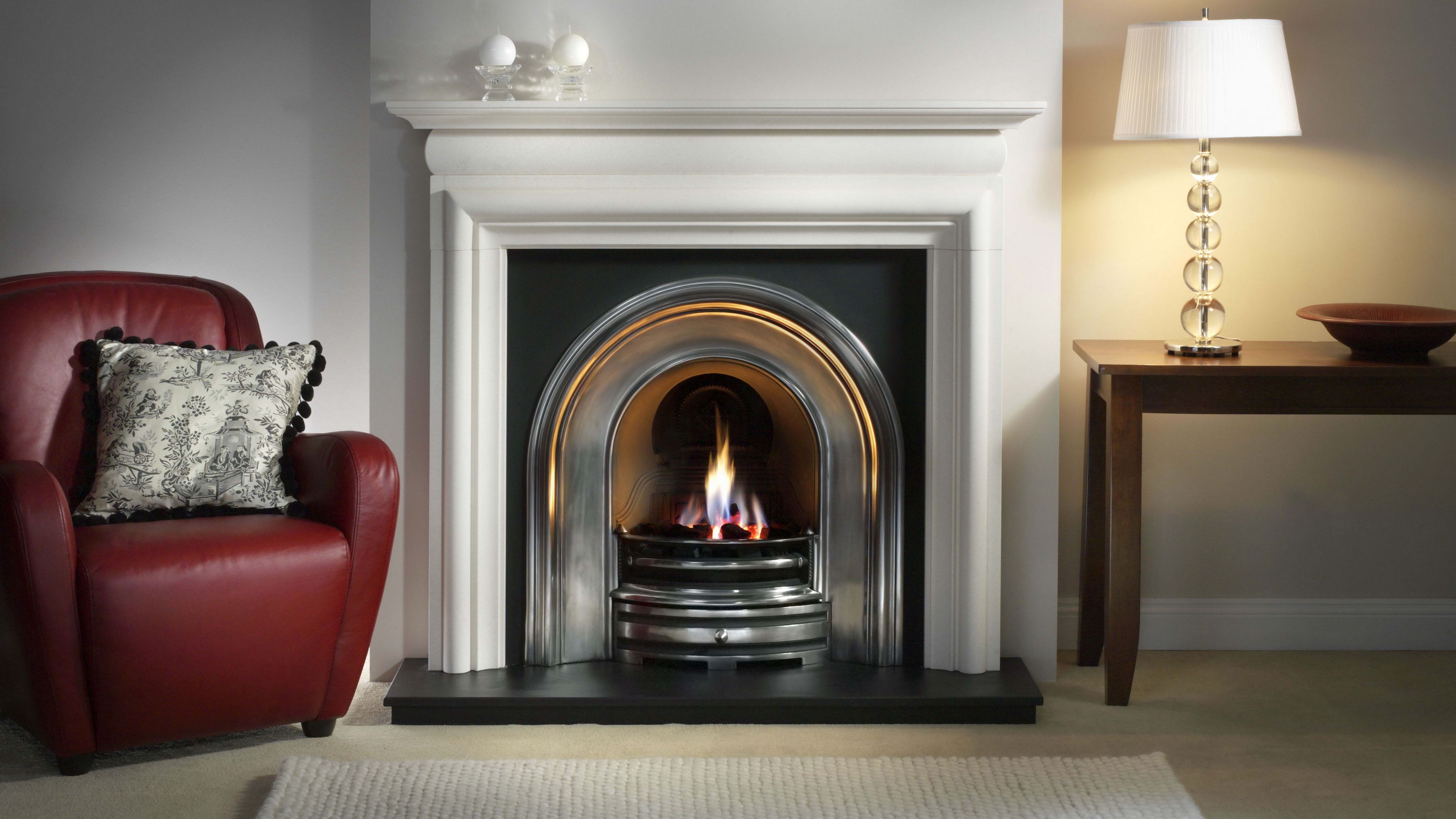 fire, flame, design, living room, 4k, HD Wallpaper