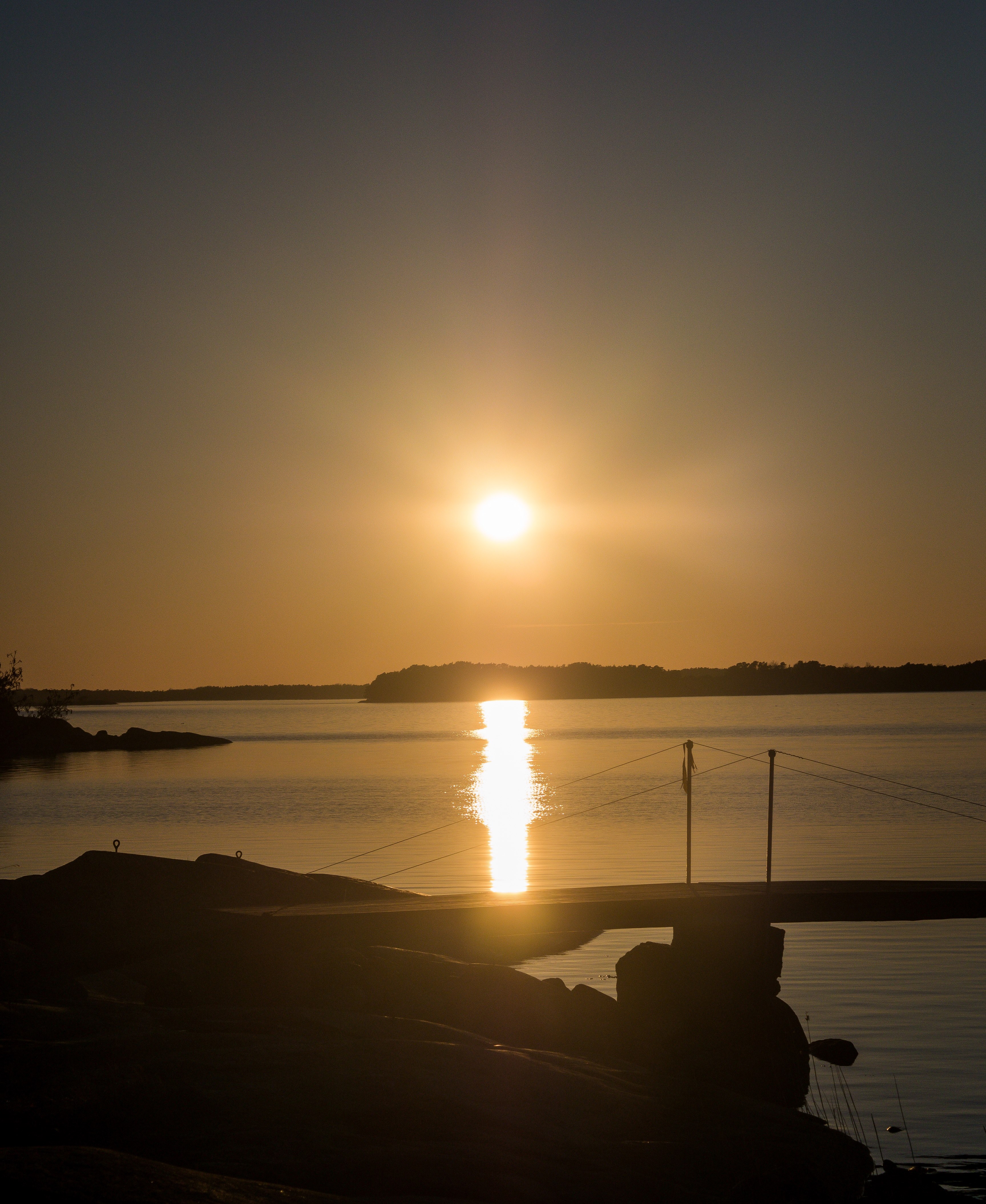 sunset on a gorgeous summer night in finland 4k, Phone HD Wallpaper