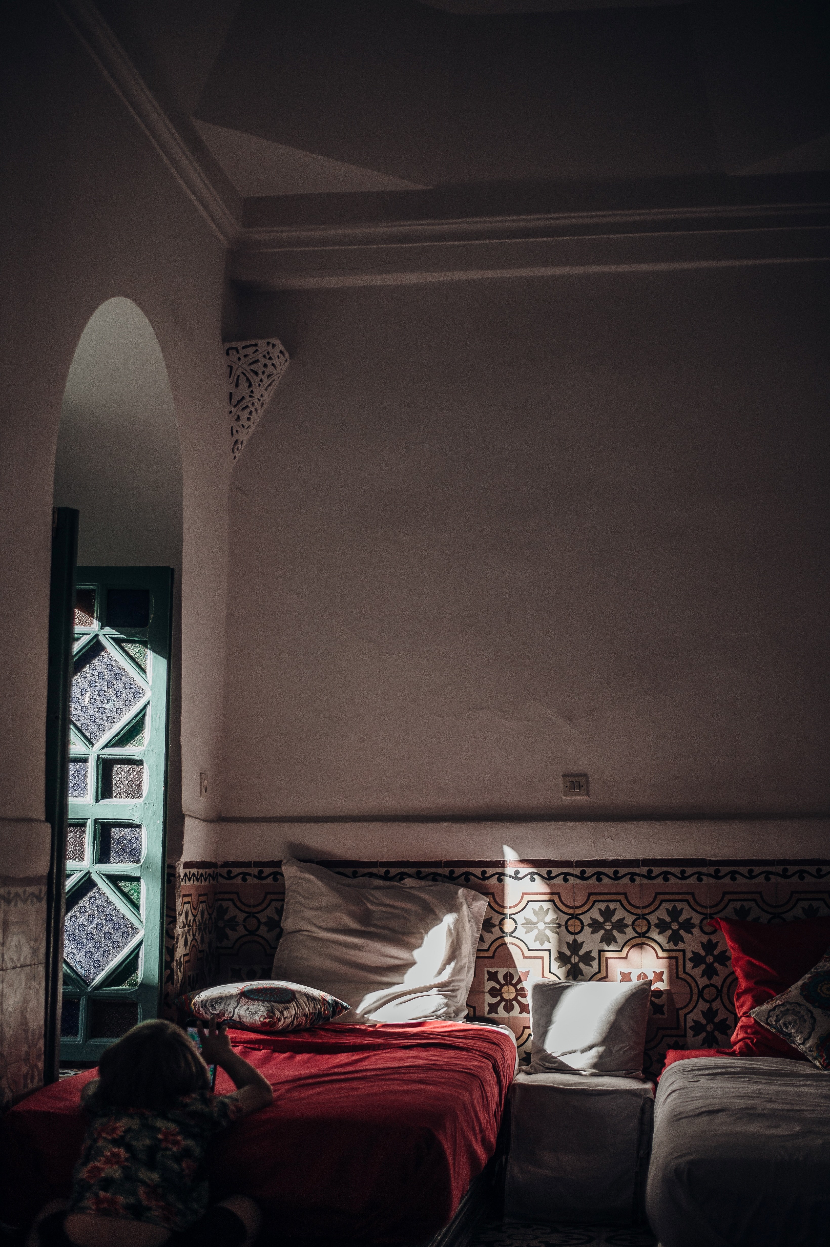 moroccan bedroom 4k, Phone HD Wallpaper