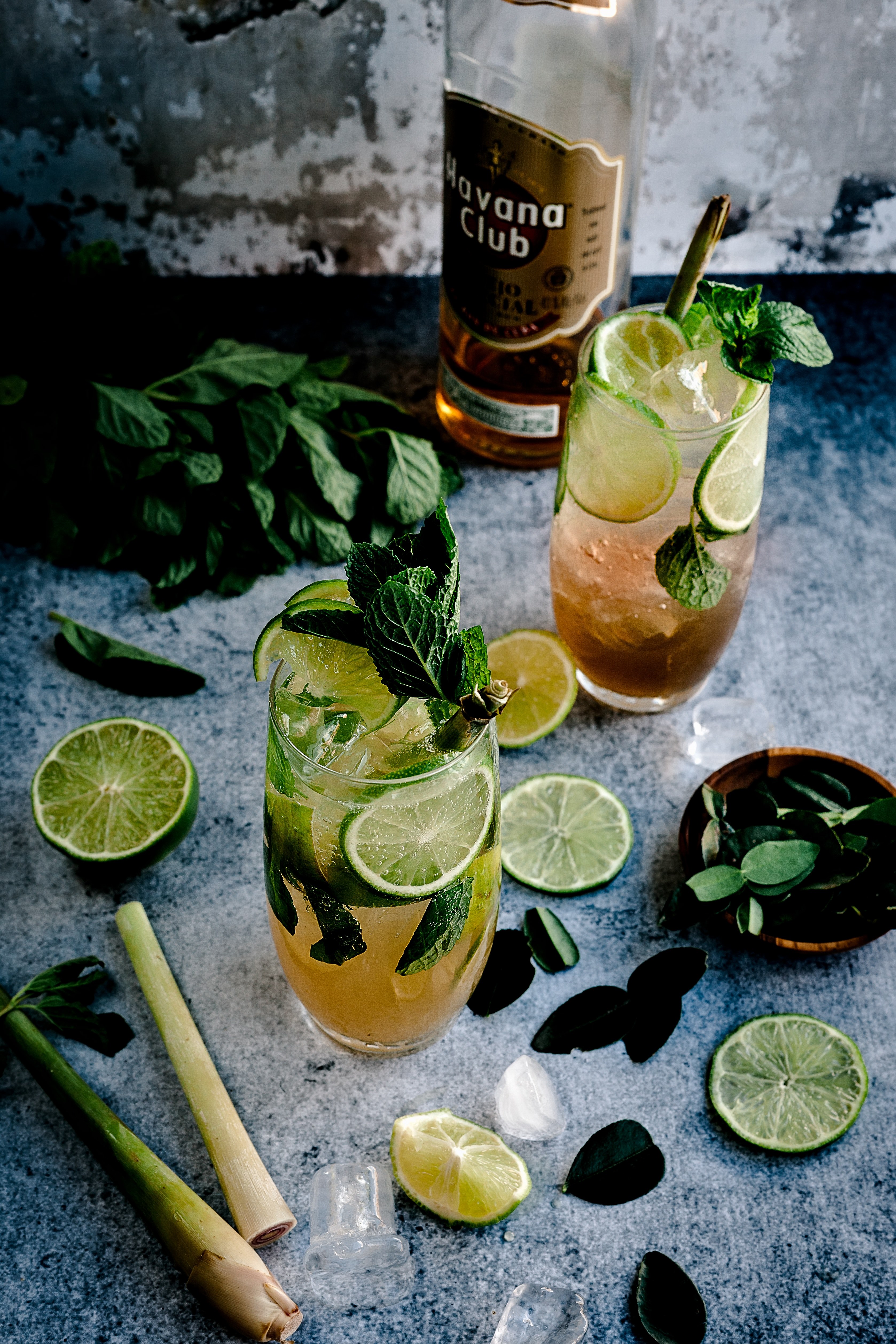 lemongrass ginger and kaffir lime mojito 4k, Phone HD Wallpaper