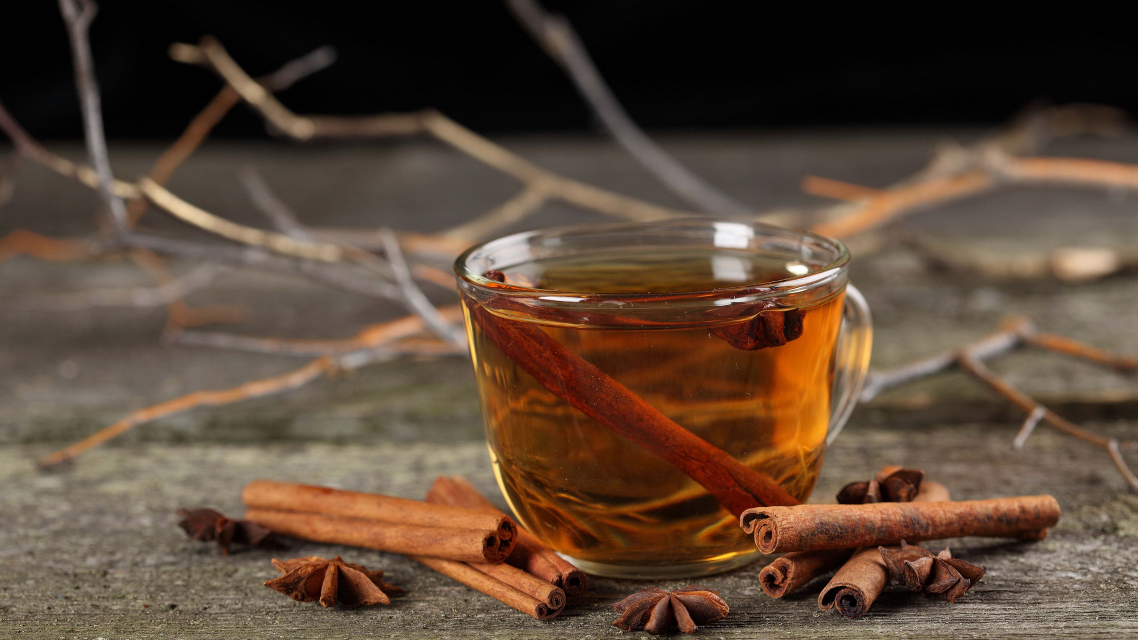 tea, cinnamon, cup, 4k, HD Wallpaper