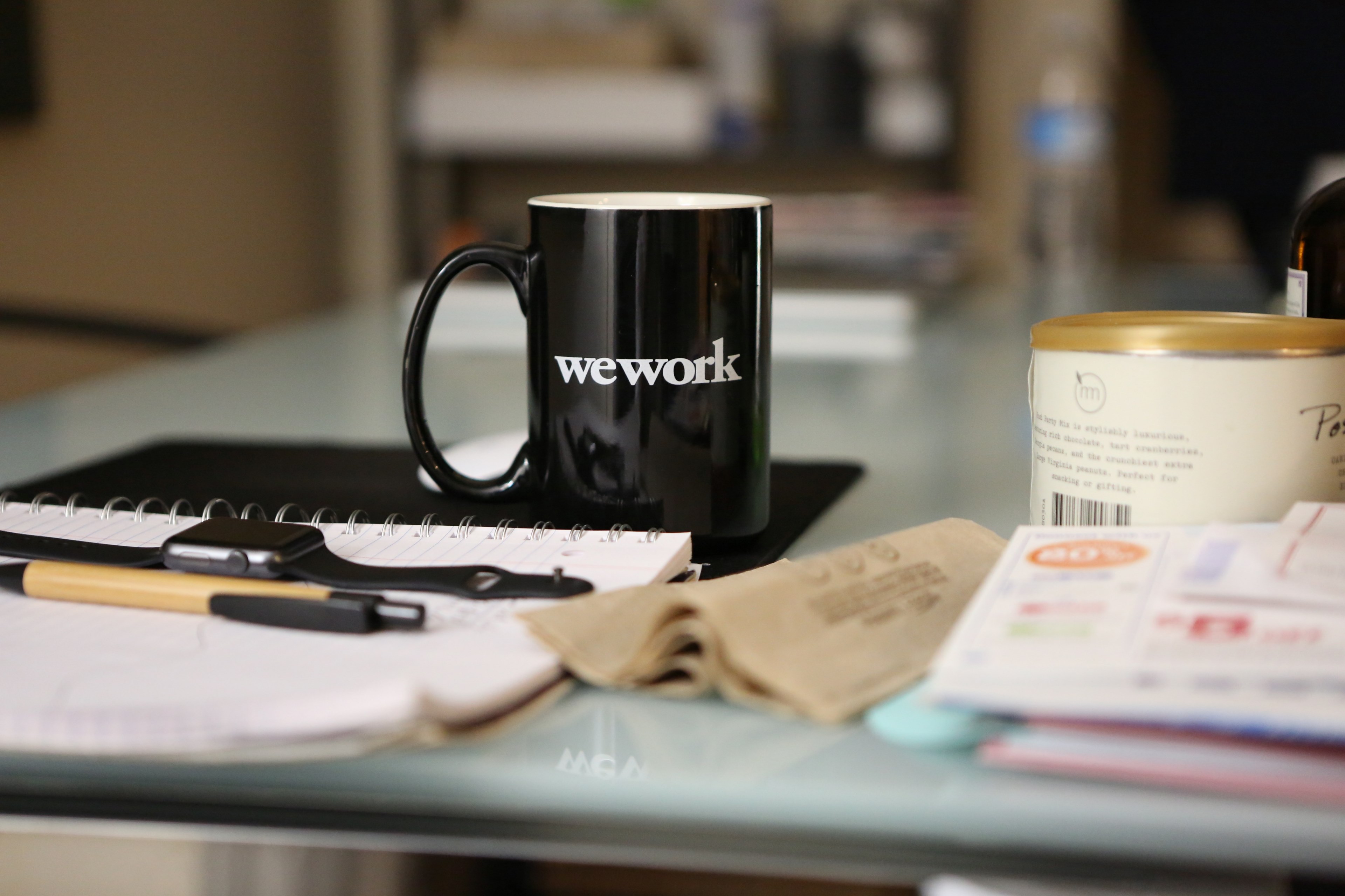 wework coffee cup 4k, HD Wallpaper